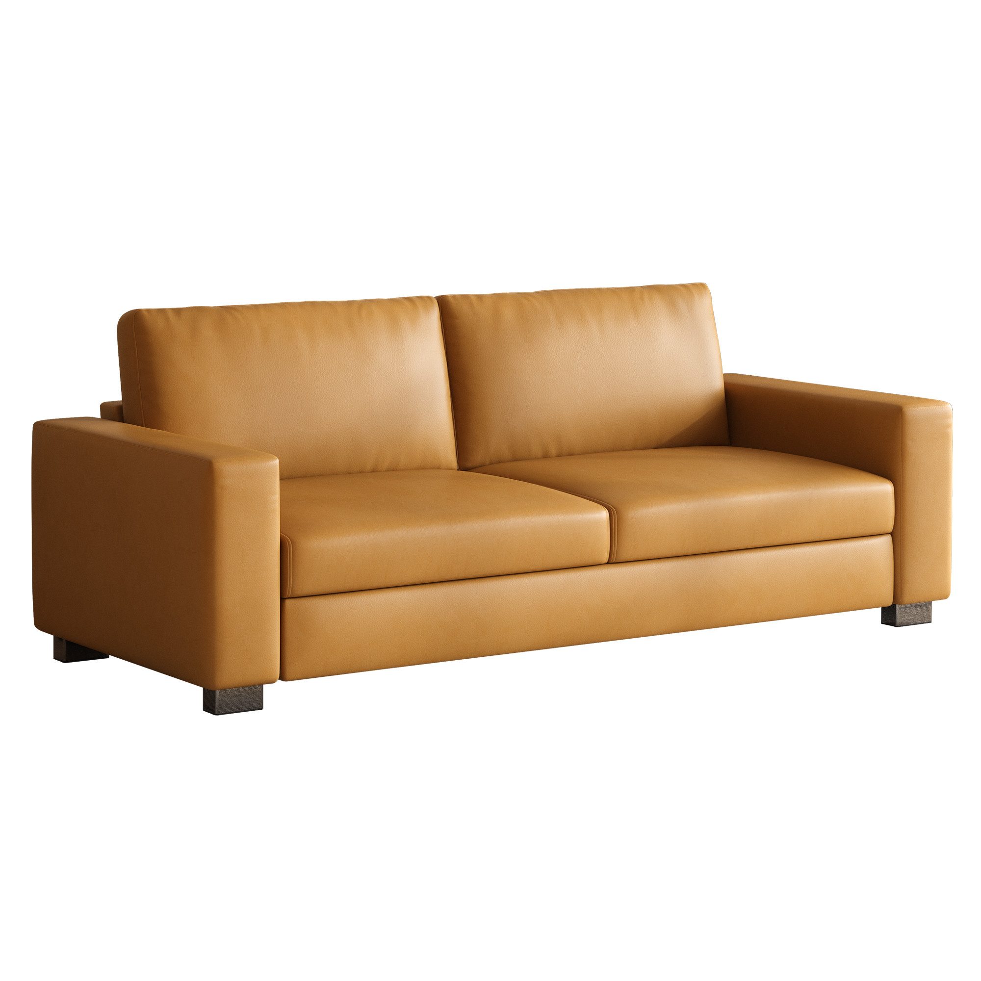 oleyluckidea Big-Sofa 2-Sitzer Sofa, Kunstleder, bequem, pflegeleicht, modern, Set, Massivholzrahmen