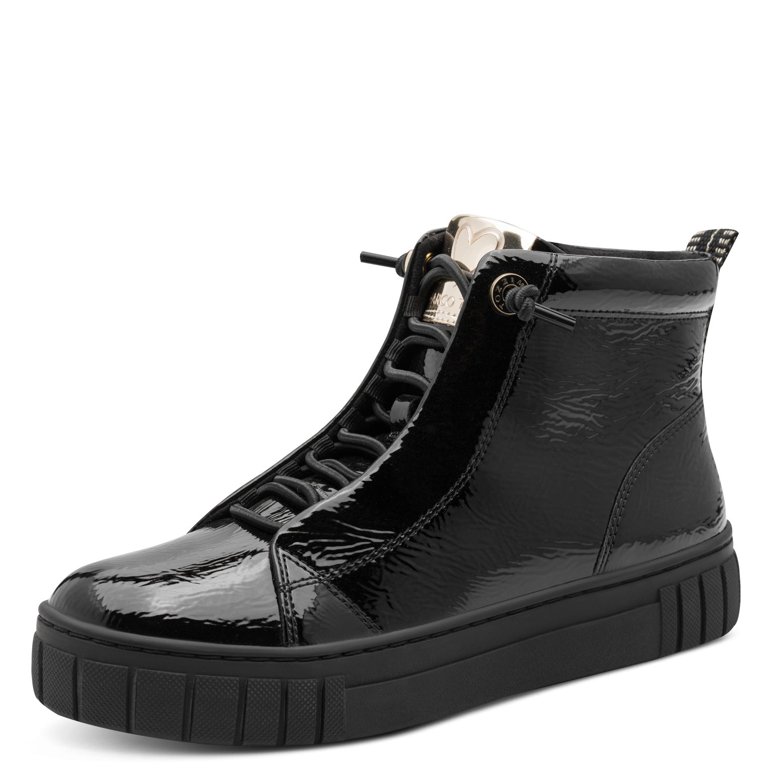 MARCO TOZZI Slip-On Sneaker Plateau, Boots, Slip On mit elastischem Schnürsenkeln