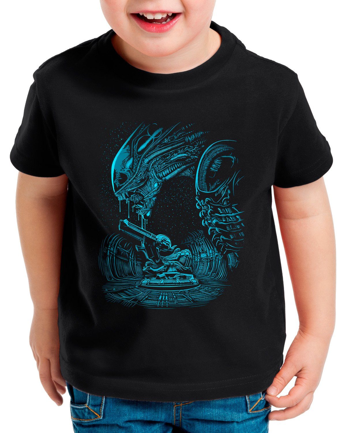 style3 Print-Shirt Kinder T-Shirt alien predator xenomorph ridley scott Prometheus