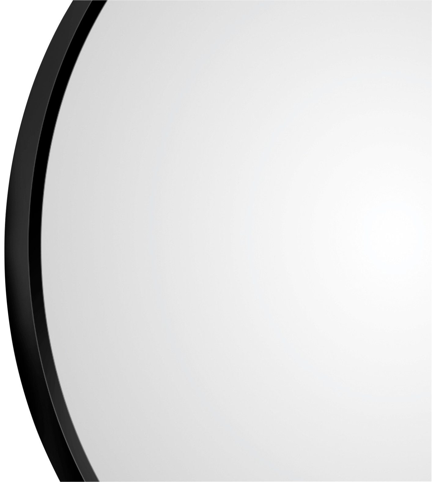 Talos LED-Lichtspiegel, mit Beleuchtung cm Ø 60 rund, schwarz in matt LED indirekter