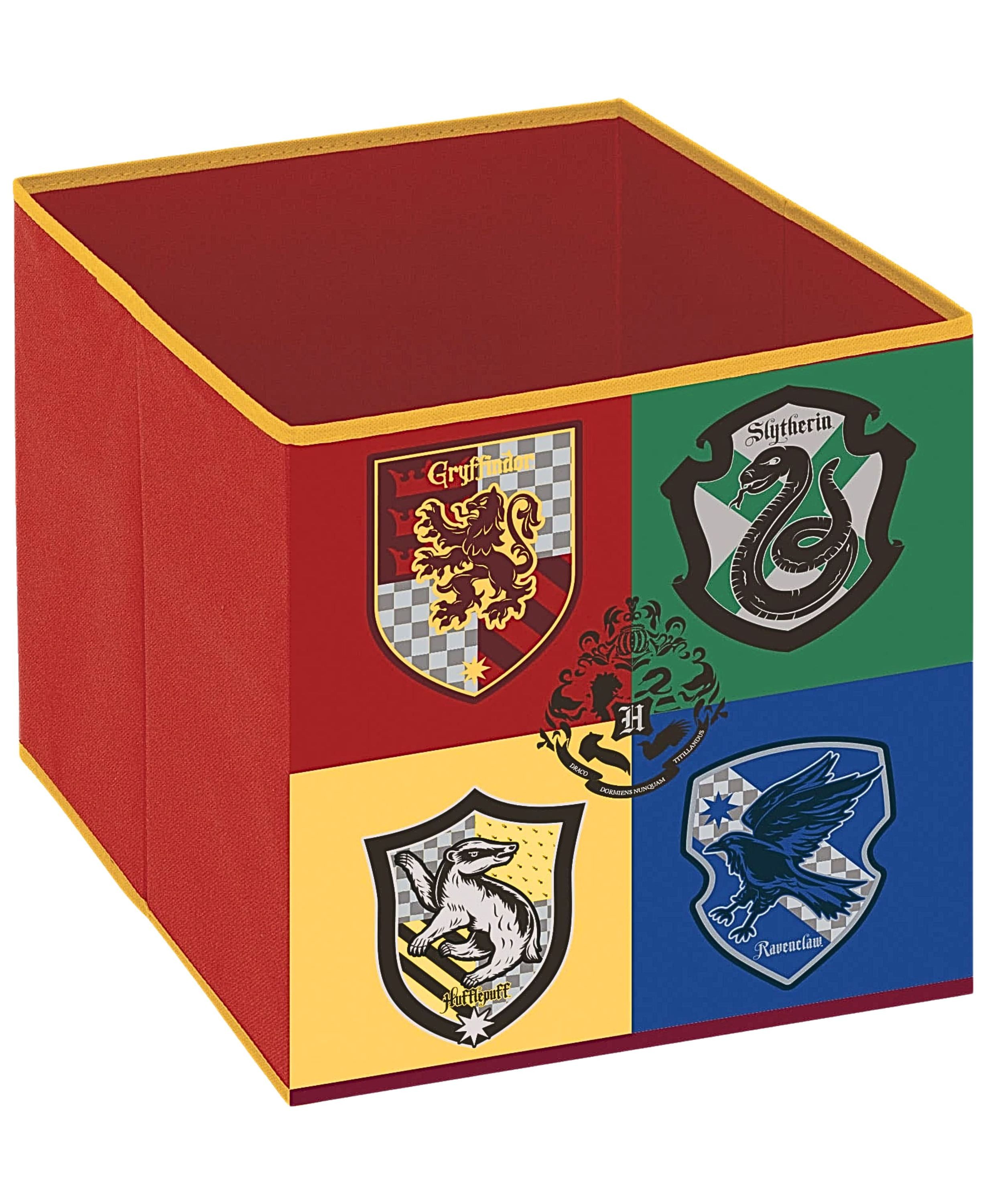 Harry Potter Aufbewahrungsbox Hogwarts Wappen, Faltbare Spielzeugbox für Würfelregale 31x31x31 cm