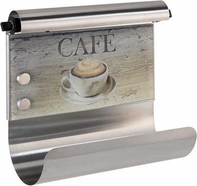 Wenko Magnetischer Küchenrollenhalter, Folienspender, Memoboard, »Café
