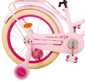 Volare Kinderfahrrad Kinderfahrrad Excellent für Mädchen 18 Zoll Kinderrad in Pink