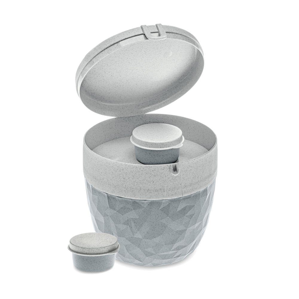 KOZIOL Lunchbox Bentobox Club Organic Concrete Grey, Kunststoff, (1-tlg)