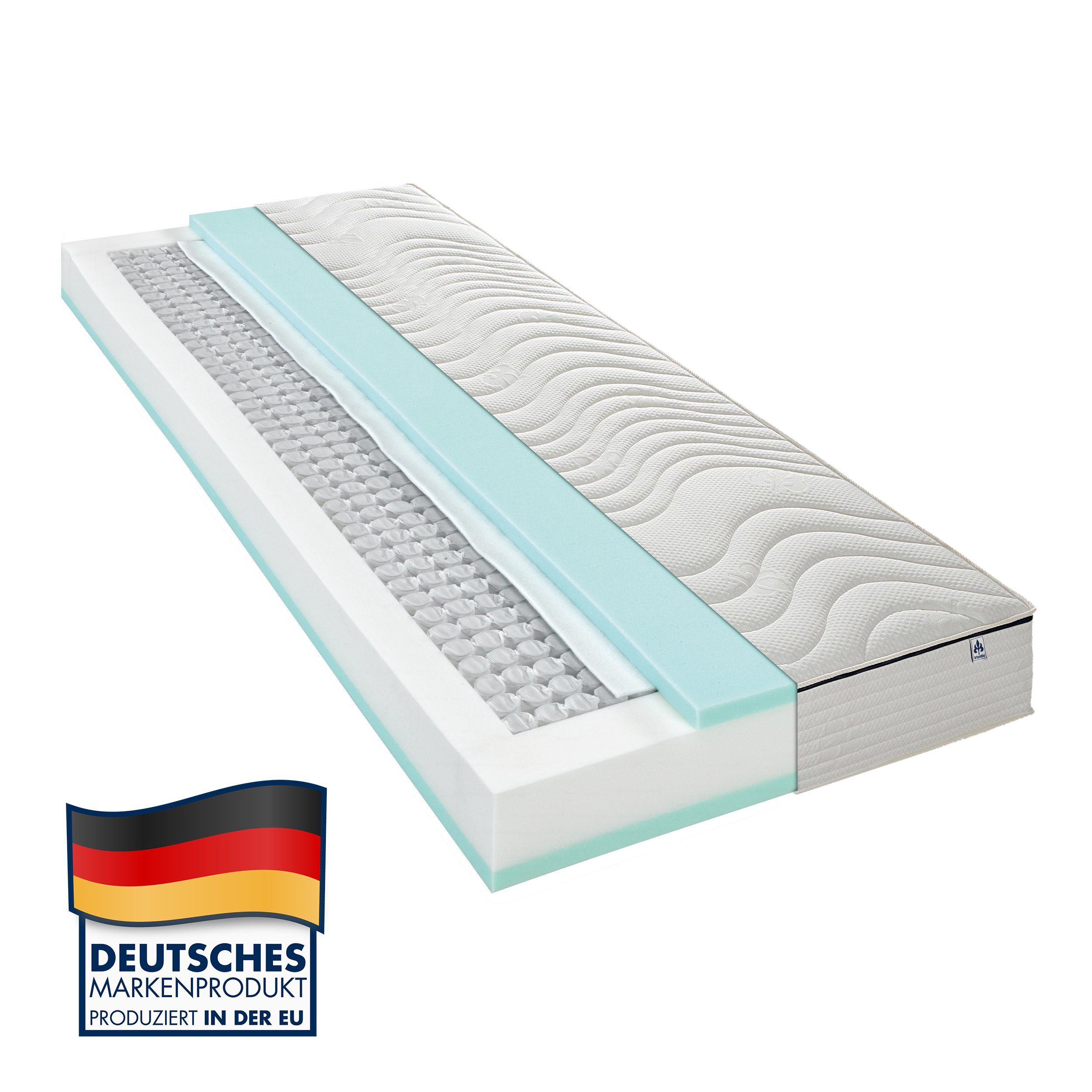 Taschenfederkernmatratze 1.000er Tonnentaschenfederkernmatratze Rügen, Iris günstig online kaufen
