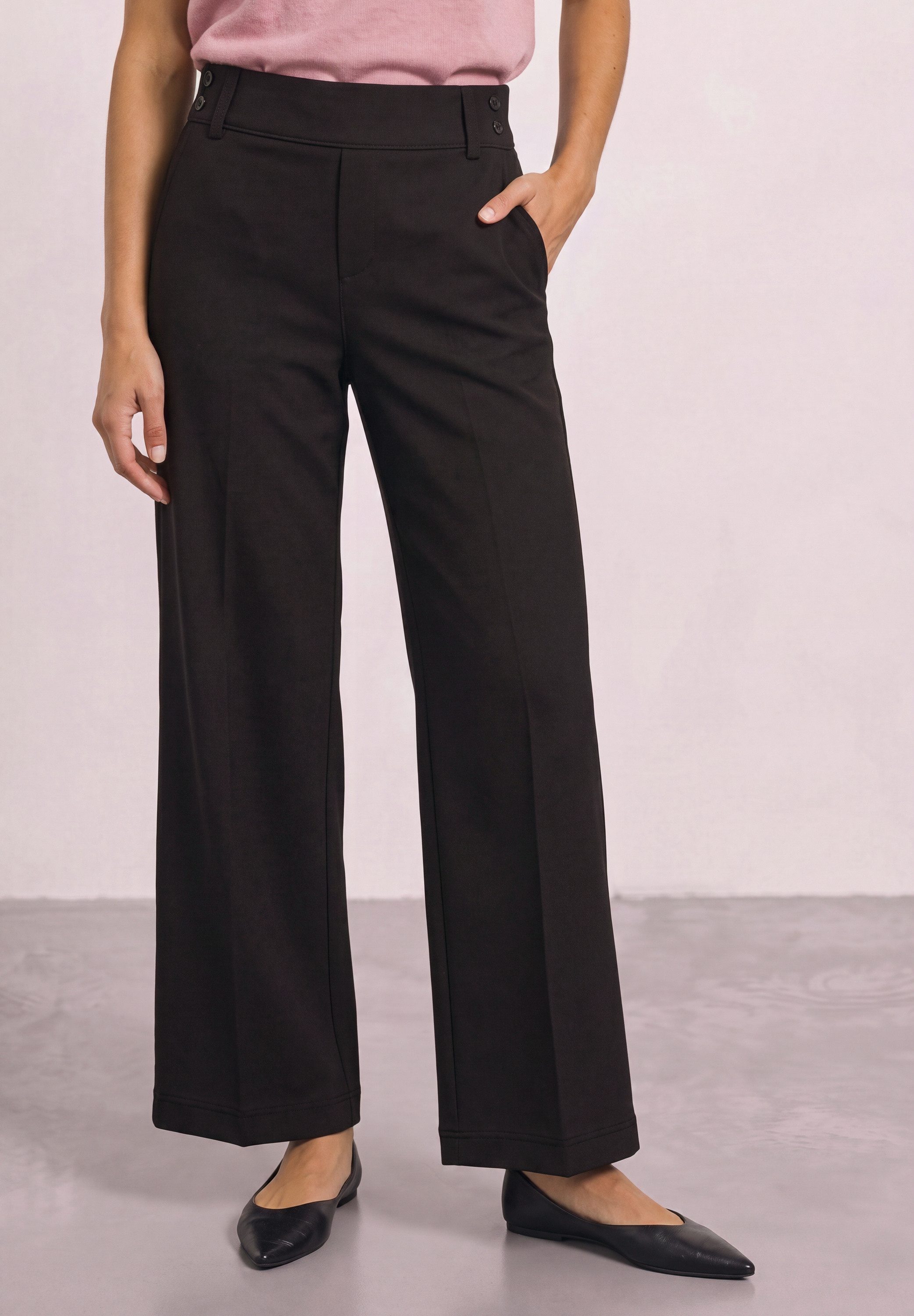 STREET ONE Stoffhose mit Wide Legs