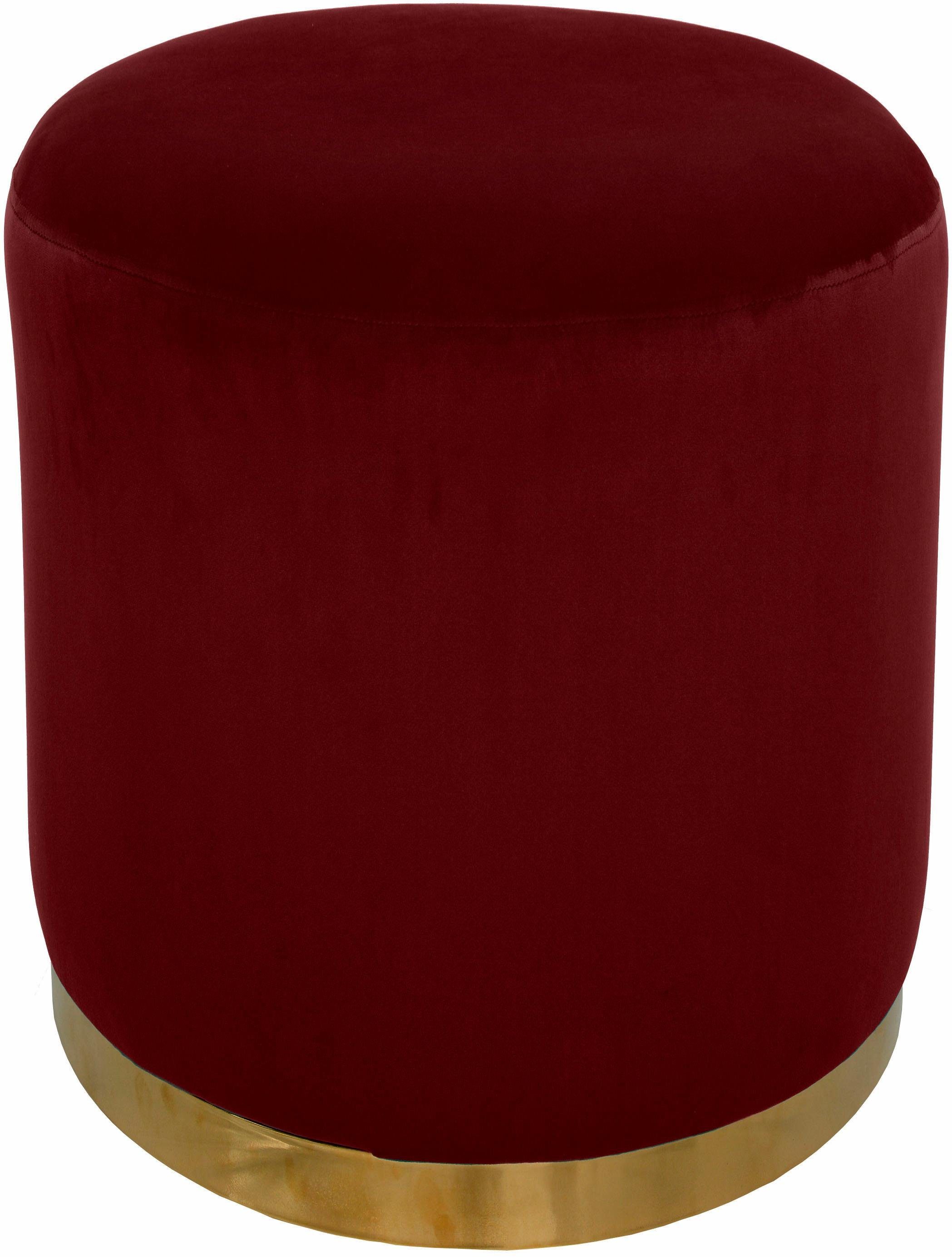  Hocker PAUL von HOME AFFAIRE 2 Größen, Rot