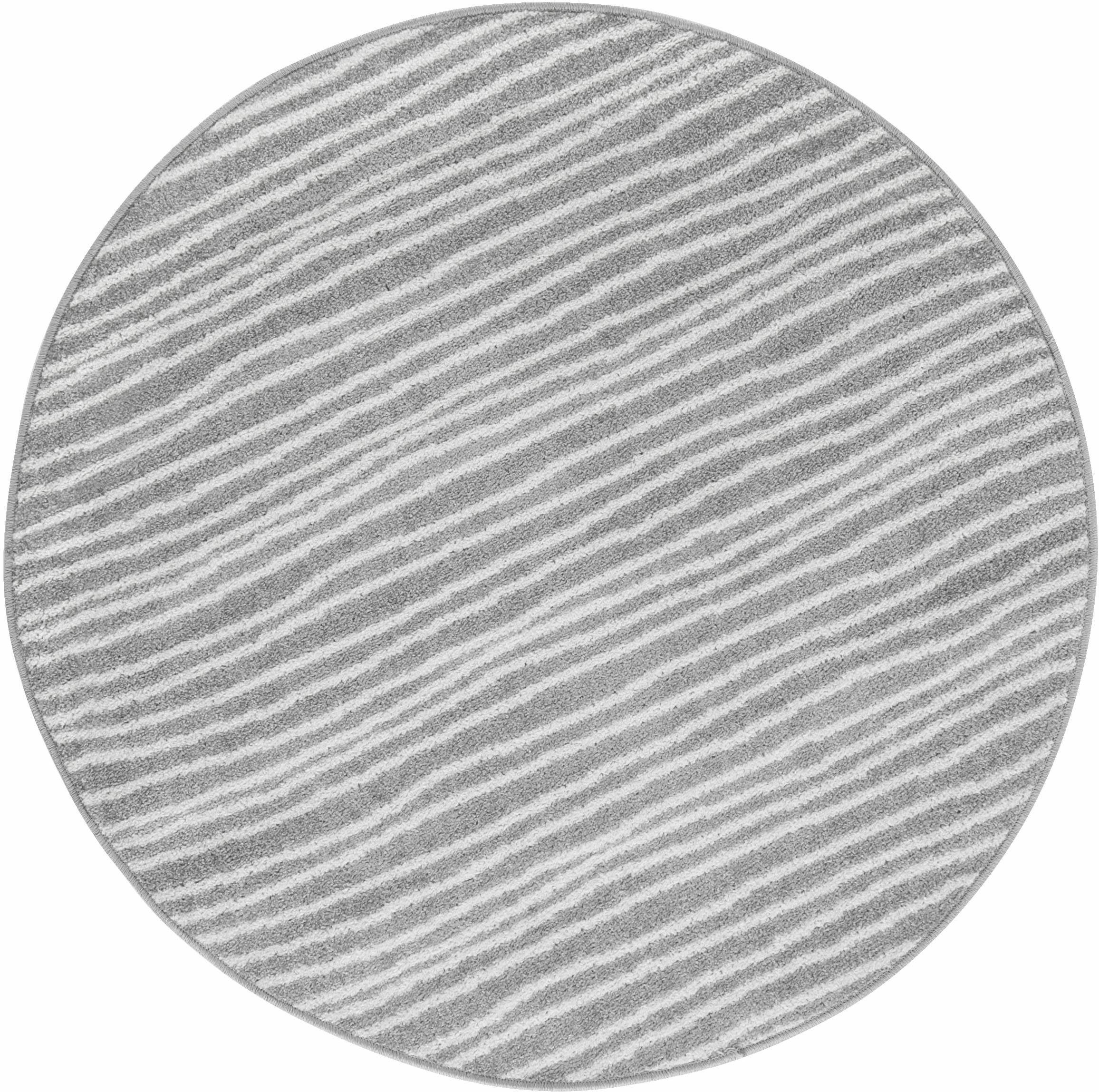 Teppich »Bolonia 562«, Andiamo, rund, Höhe 6 mm, Kurzflor, gewebt, gestreift, ideal im Wohnzimmer & Schlafzimmer-Otto