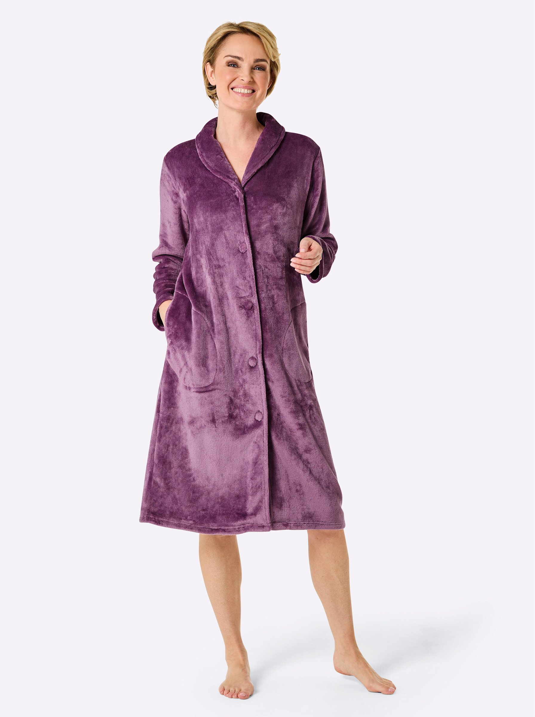 Witt Morgenmantel Morgenmantel, Polyester, Fleece