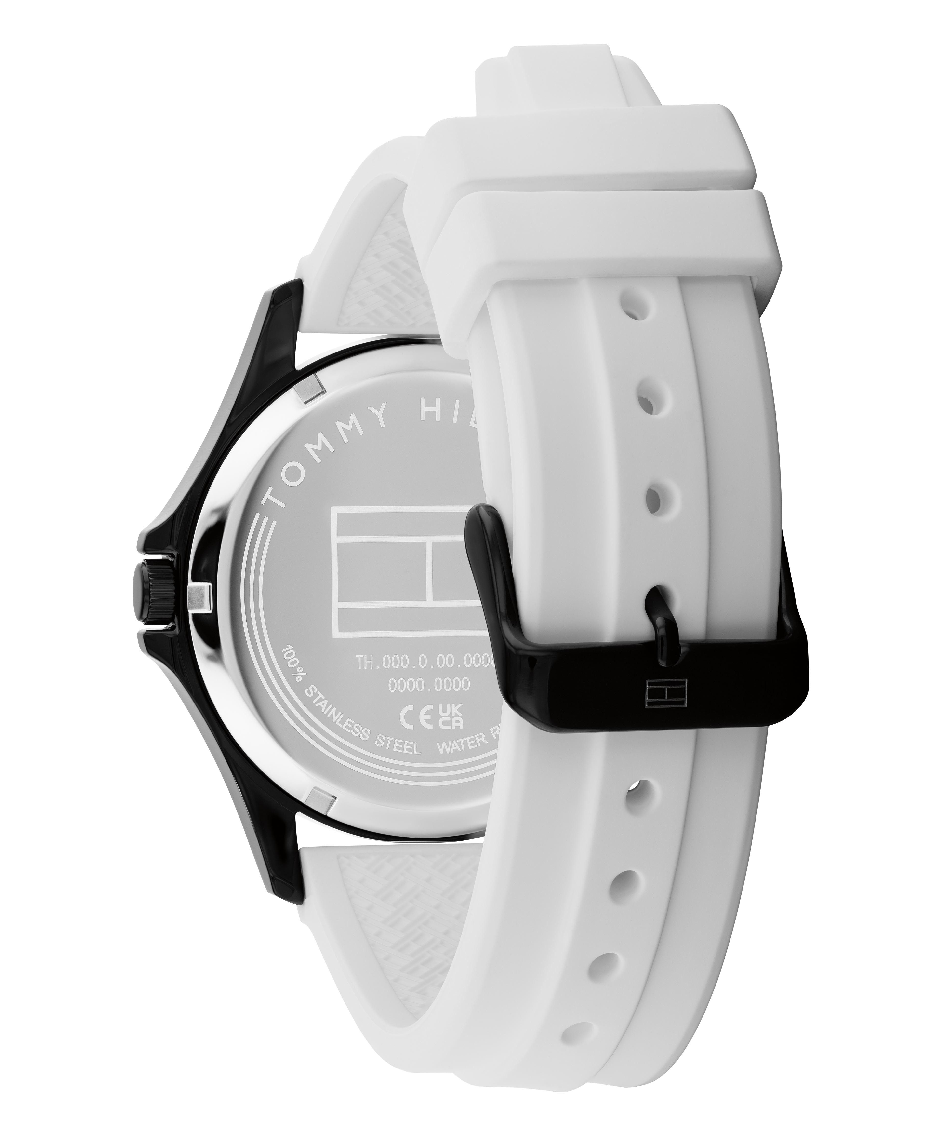 Tommy Hilfiger Quarzuhr BRUCE 1710740, Armbanduhr, Herrenuhr, Silikonarmband, analog