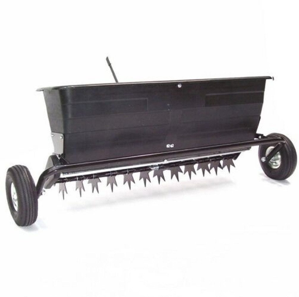 Apex Rasenlüfter Anhänger Rasenlüfter 102cm Vertikutierer mit Streuwagen 55552, (1-tlg)