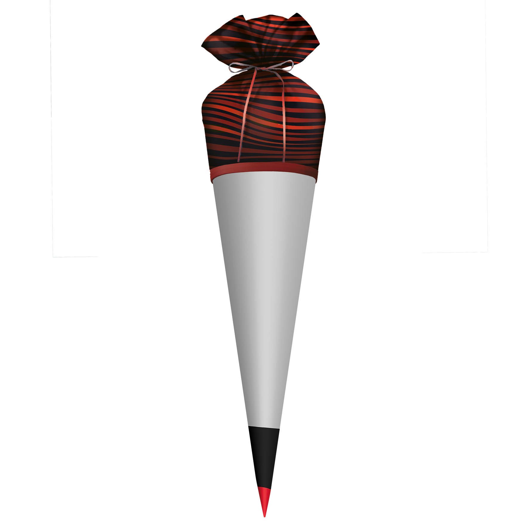 Roth Schultüte Roth DIY Stoffschultüte schwarz, 70cm, Verschluss Stoff
