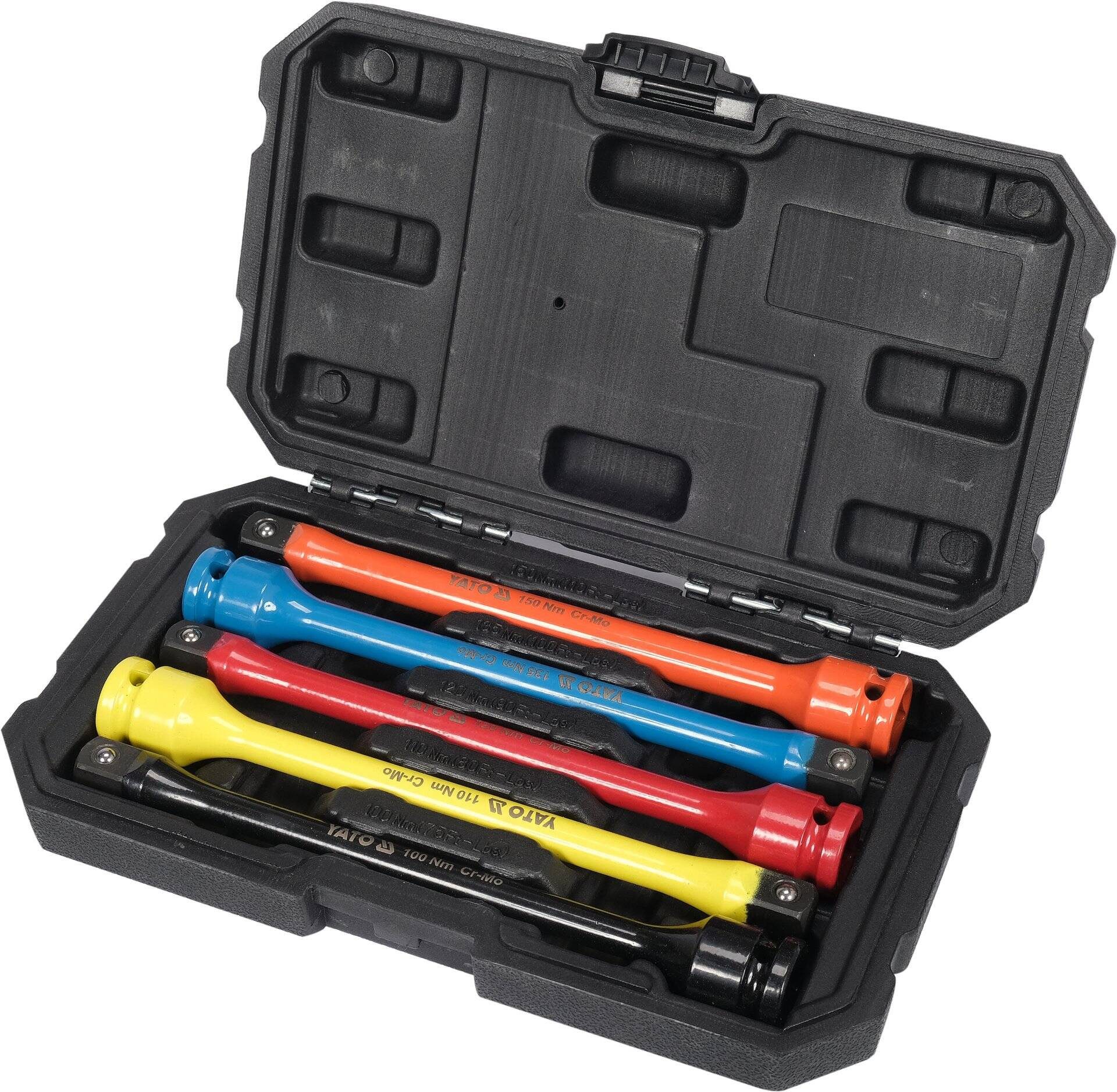 Yato Steckschlüssel Schlagschrauber-Nuss, Schlagnuss Verlängerung SET 1/2“ 200mm