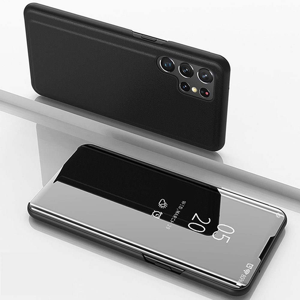 FITSU Handyhülle Spiegelhülle für Samsung Galaxy S26 Ultra Handytasche Flipcase 6,9 Zoll, Schlanke Klapphülle, elegantes Flipcase, Handyhülle mit Standfunktion