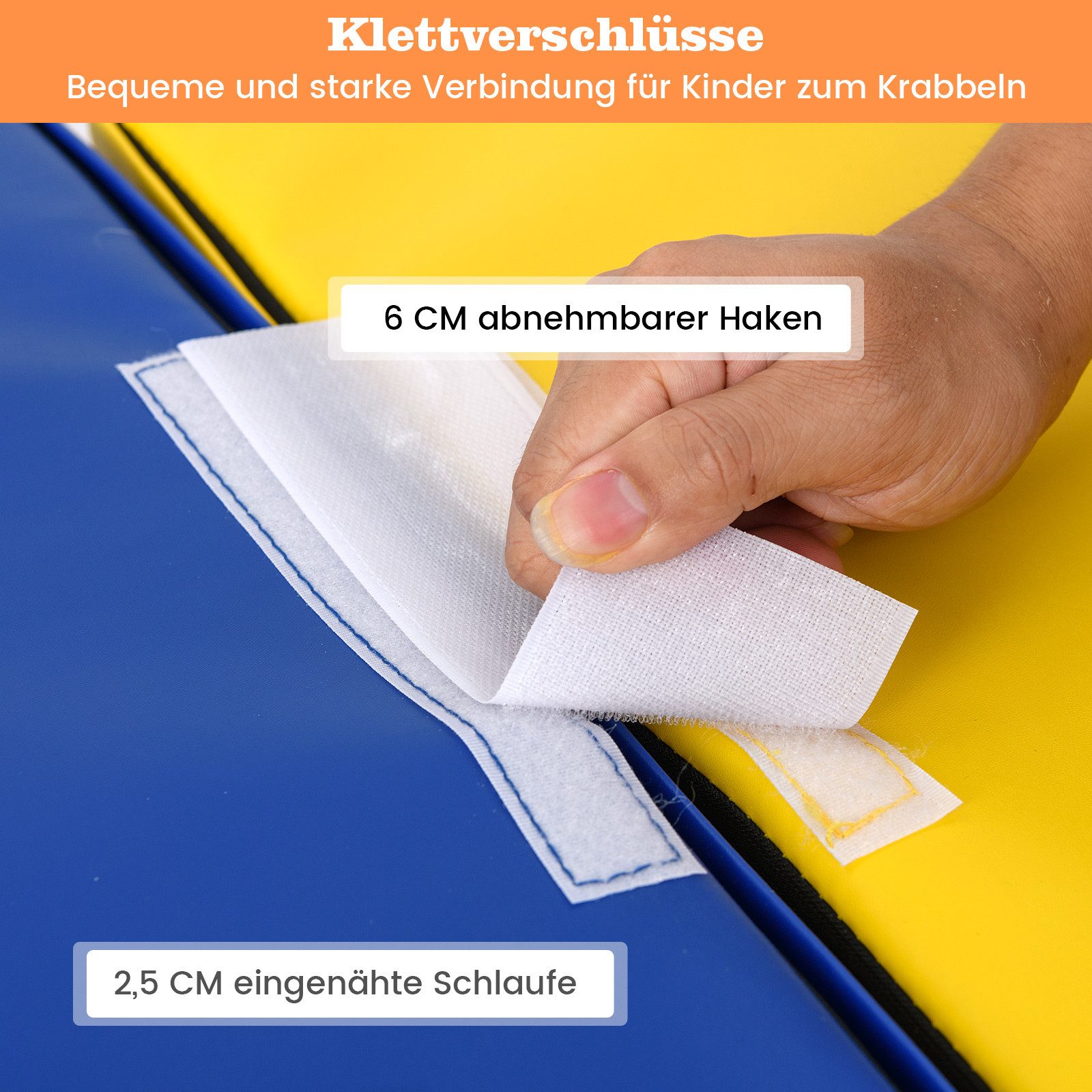 COSTWAY Spielbausteine, (4 St), Schaumstoffbausteine für Baby und Kinder