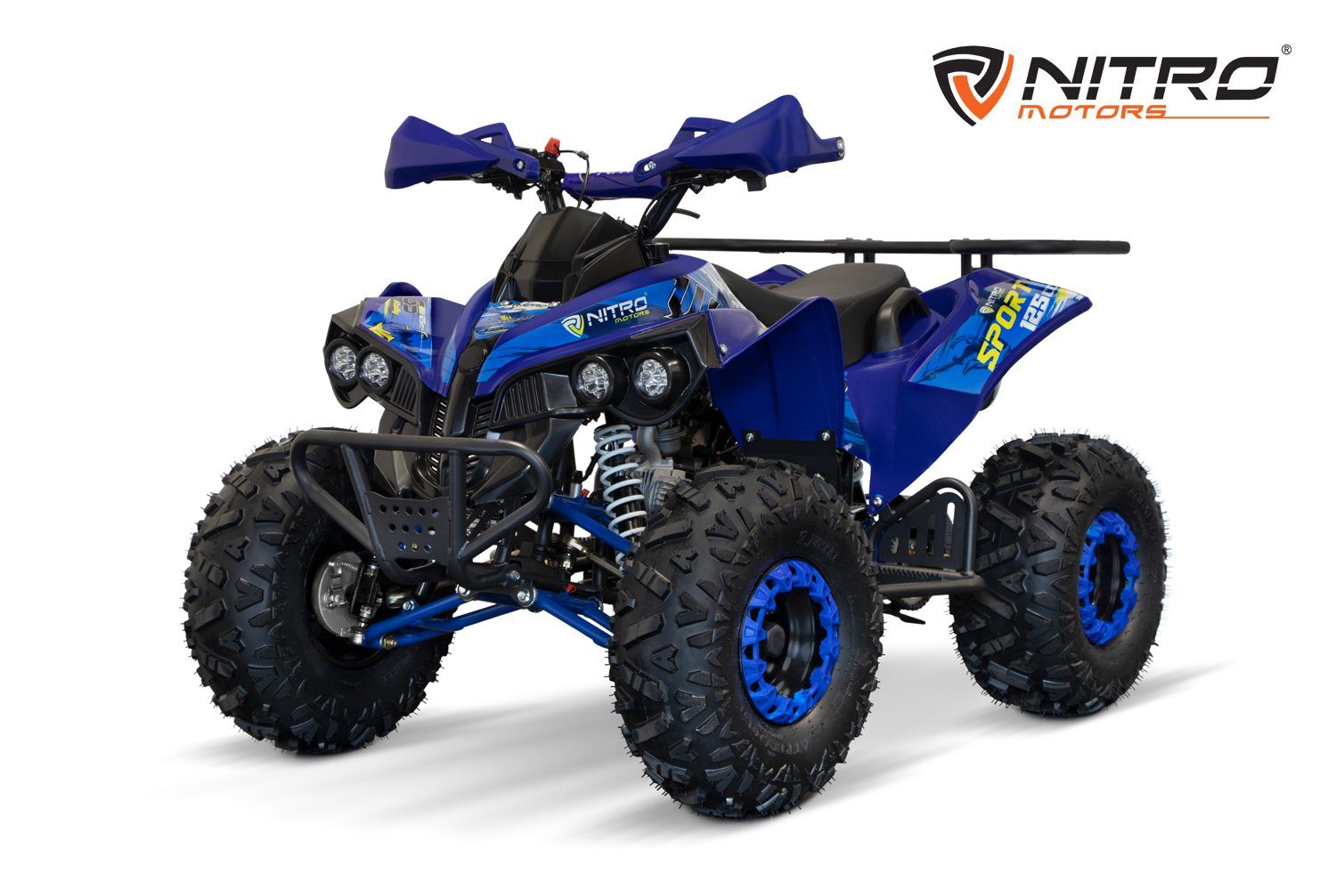 Nitro Motors Quad 125cc midi Kinder Quad Warrior GS ATV Kinderquad Midiquad, 125,00 ccm Blau | 3 Gang-Semi Automatik