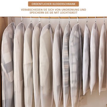 Gontence Kleidersack Staubdichte durchsichtige Anzugtasche (12 St) zum Aufhängen