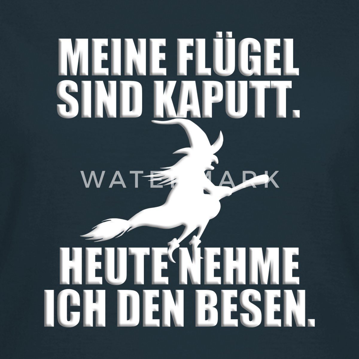 Spreadshirt T-Shirt Hexe Mit Besen Lustiger Spruch Halloween Frauen T-Shirt günstig online kaufen