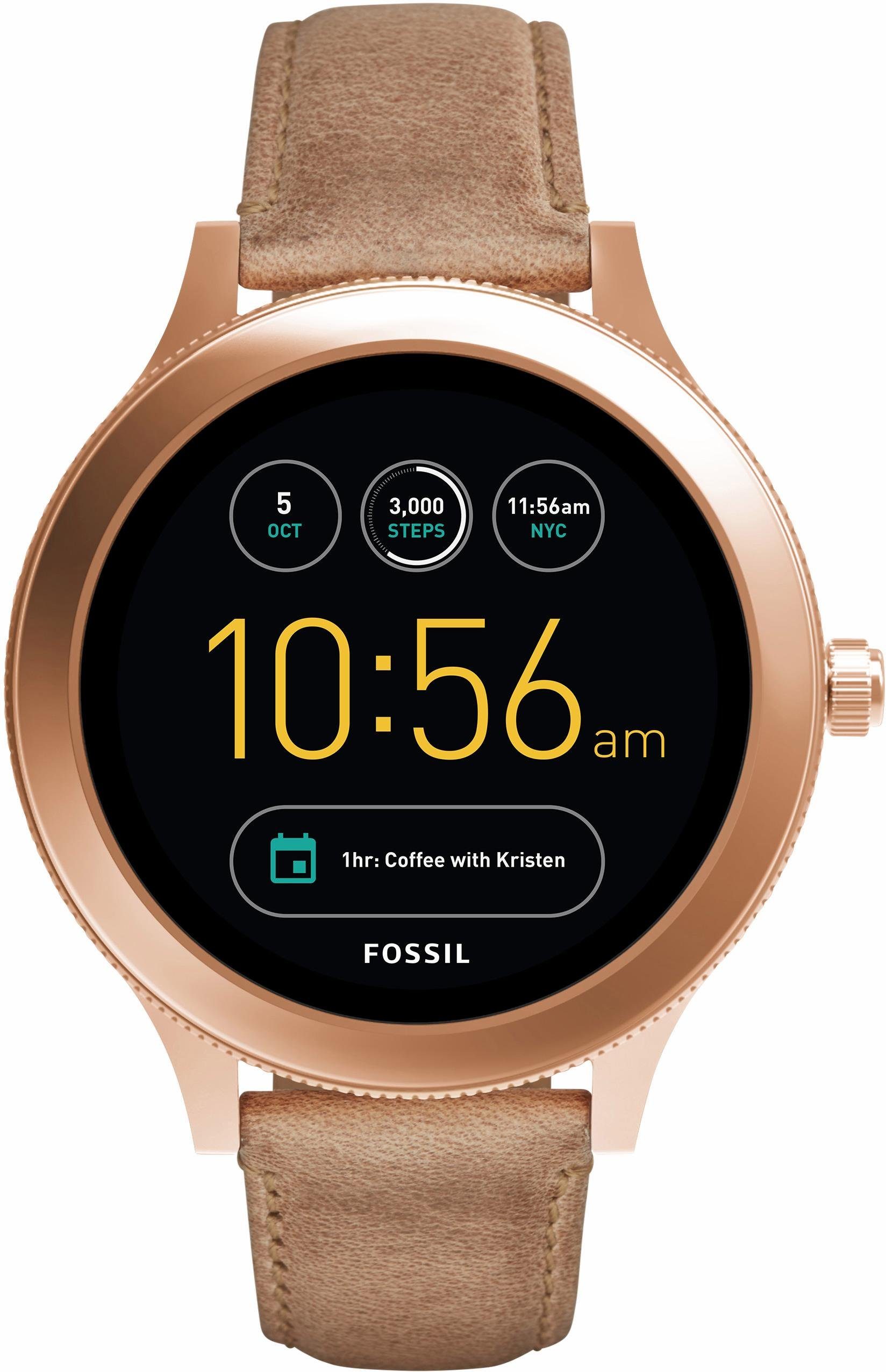 Fossil Smartwatches Q VENTURE, FTW6005 Smartwatch (Android Wear, mit