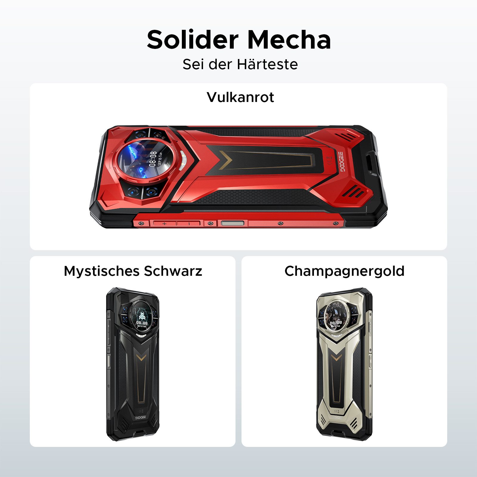 DOOGEE S200 PLUS 5G Android 15 Rugged Baustellenhandy Outdoor Smartphone (6.72 Zoll, 512 GB Speicherplatz, 100 MP Kamera, 36GB(16+20 GB erweiterter RAM) + 512GB/2TB TF, 10800mAh, 100 MP+ 32 MP)