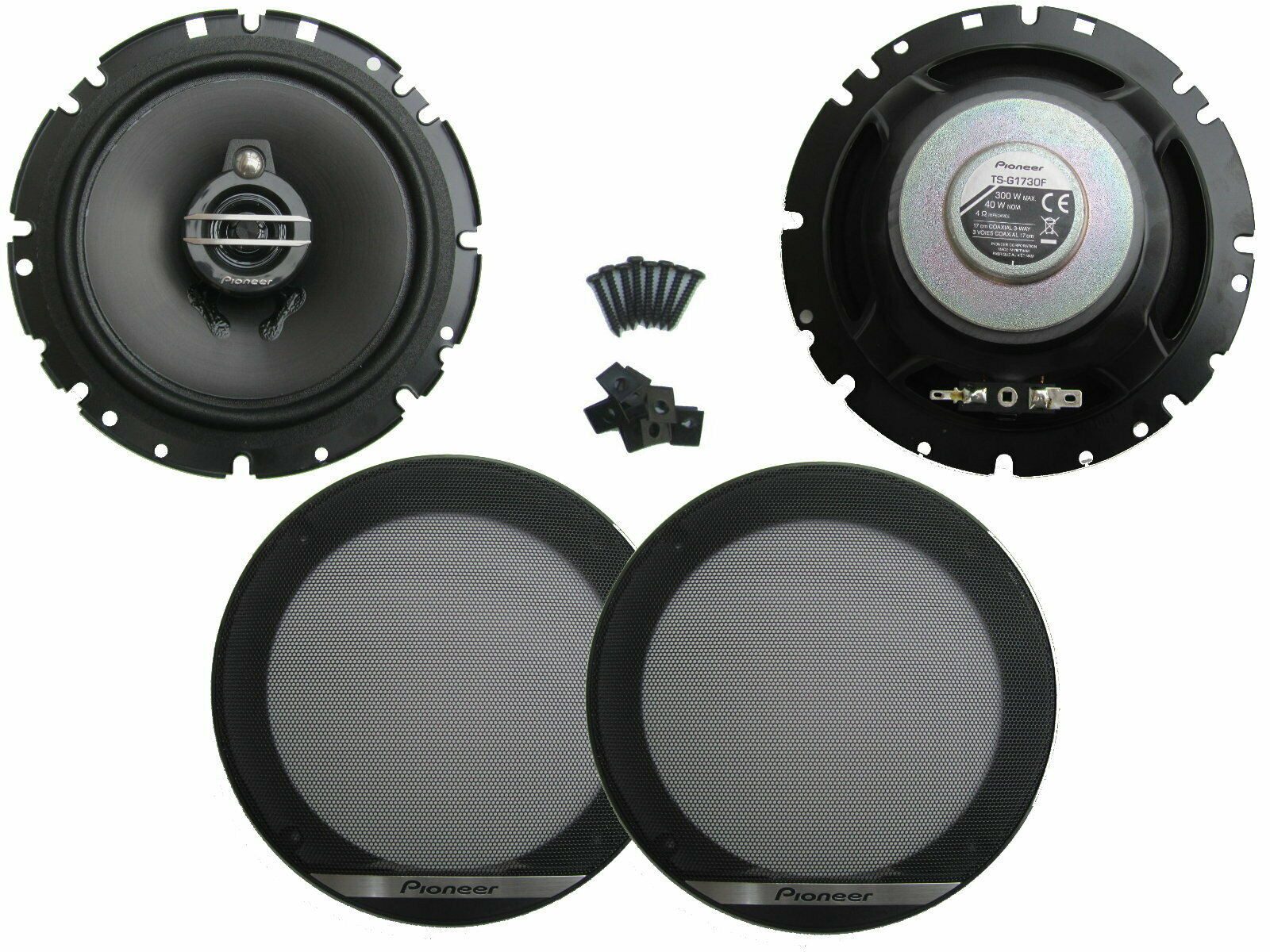 DSX Pioneer 3 Wege passend für BMW E46 3er Set Tür Vorn / Hinten 300 W Auto-Lautsprecher