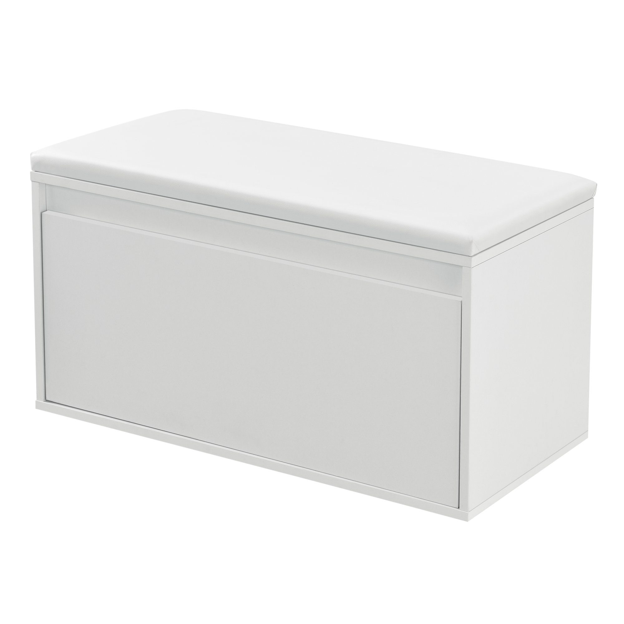 en.casa Schuhbank, Schuhbank »Degerfors« mit Schublade 80 x 39 x 45 cm Weiß