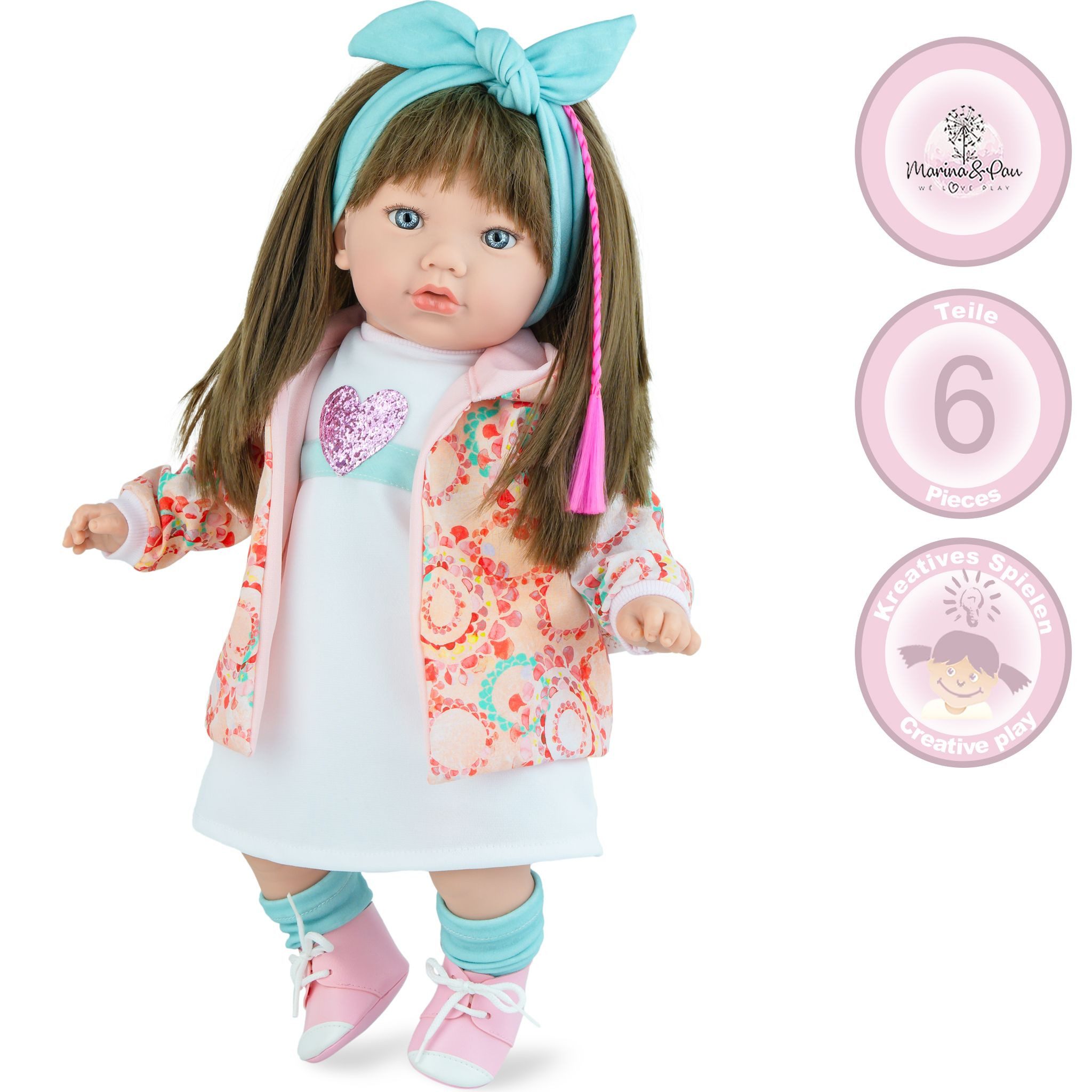 Marina & Pau Anziehpuppe Nora – Anziehpuppe für Kinder