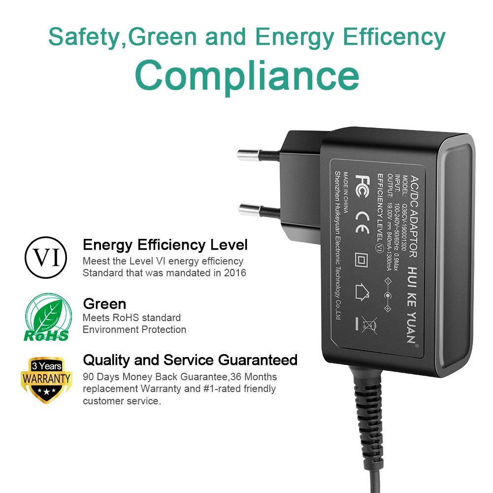 HKY Netzteil 19V AC Adapter für LG IPS Monitor 22MP57HQ-P MP55 27MP55HQ LG Notebook-Netzteil (Samsung UN32J4000 UN32J4000AF UE32J4000AW UN32J400DAF UN32J4)
