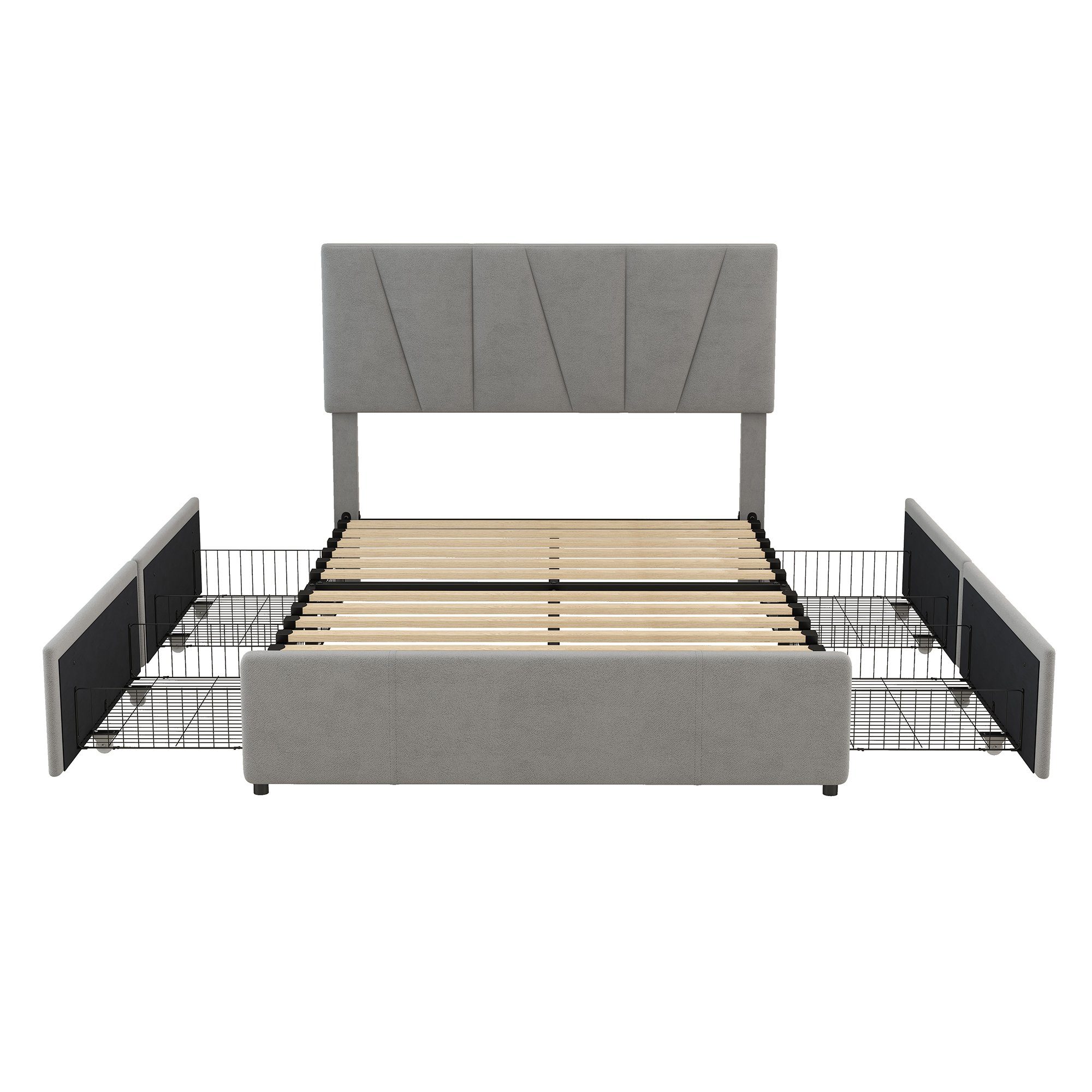 Polsterbett Holzbett Doppelbett Stauraumbett