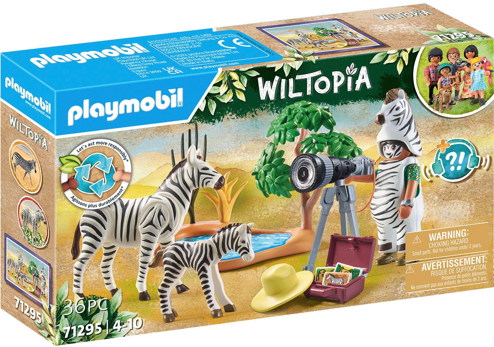 Playmobil® Konstruktions-Spielset Unterwegs mit der Tierfotografin (71295), Wiltopia, (36 St), teilweise aus recyceltem Material; Made in Europe