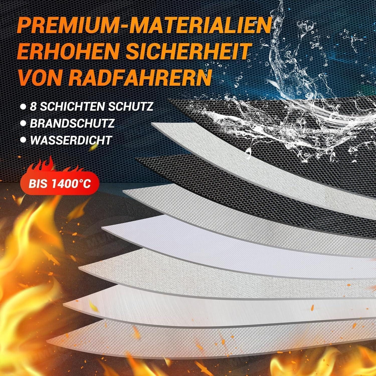 LuxusKollektion Akku-Schutzhülle Ebike Akku Tasche feuerfest 1400C Lipo Batterie L 49 x 15 x 15 cm