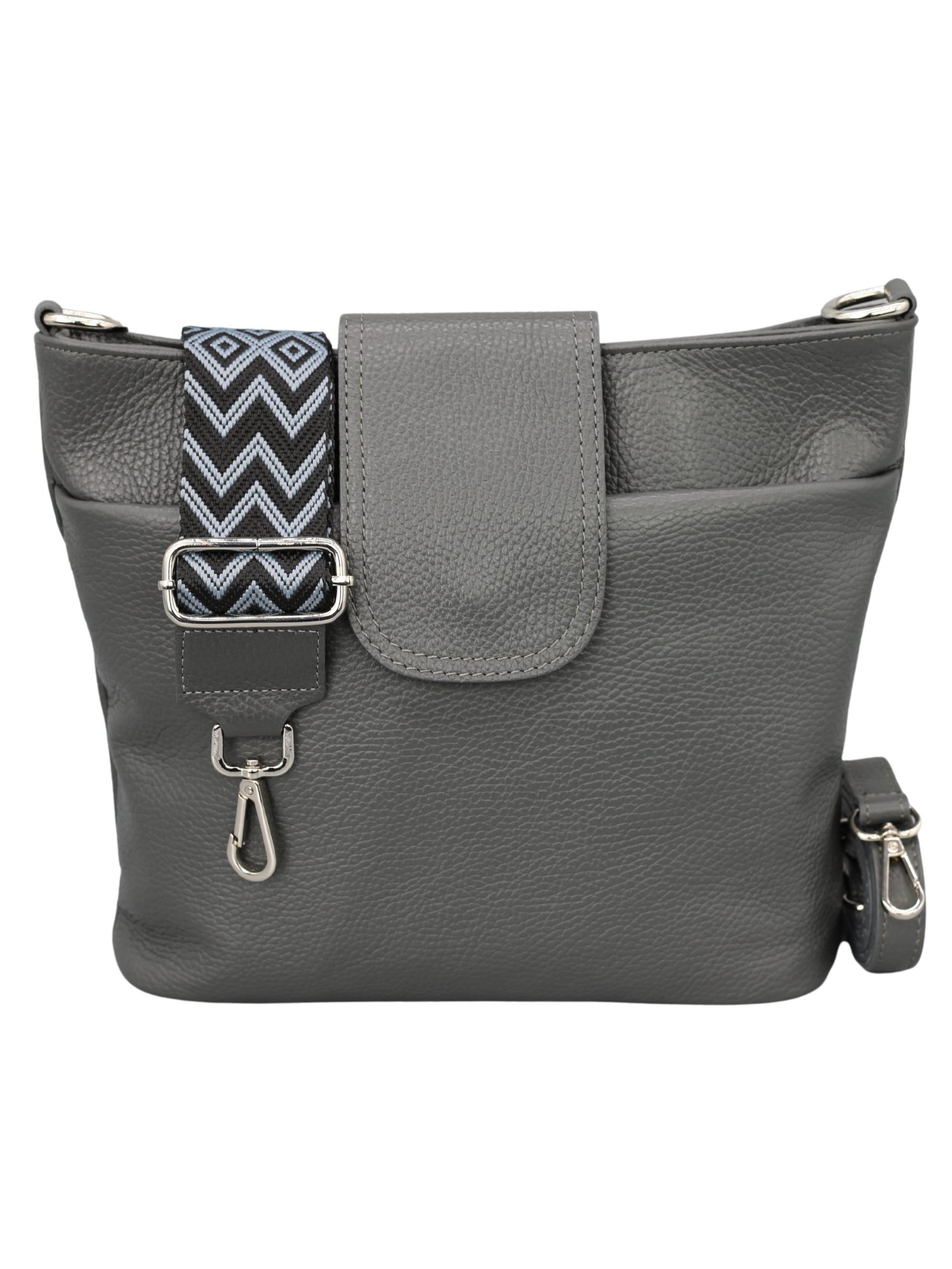 Schultertasche SARA Umhängetasche für Damen, Schultertasche aus Echtleder