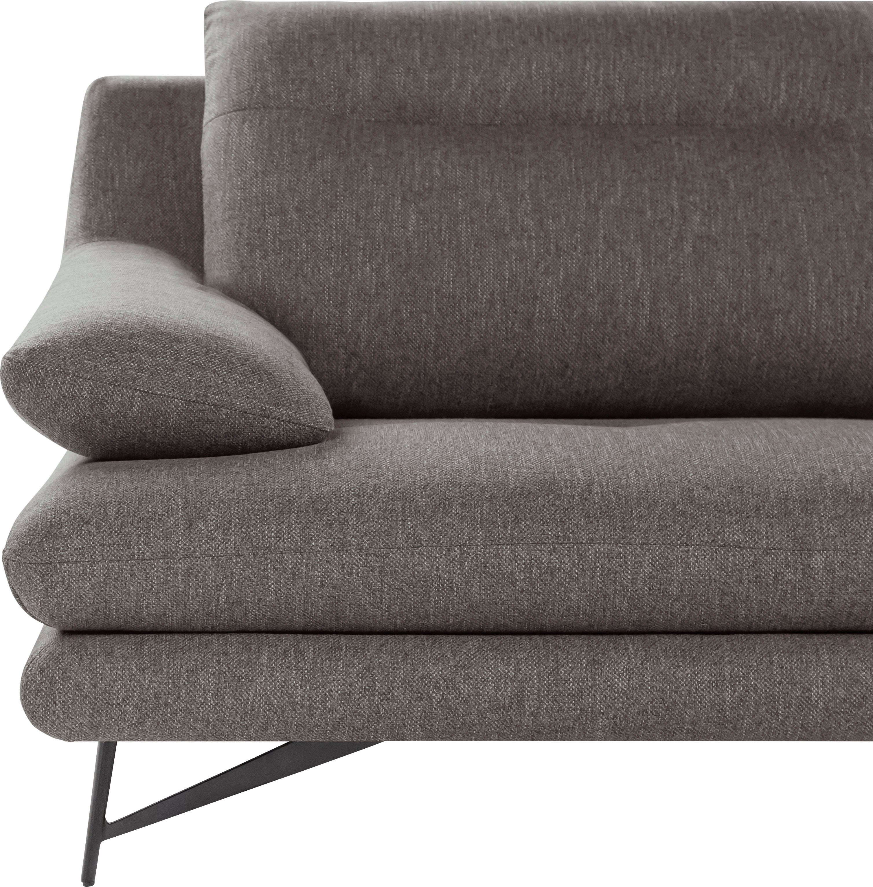 CALIA ITALIA 3-Sitzer Cezanne modern, elegant und bequem, aufwendige Detailverarbeitung, wahlweise mit Sitztiefenverstellung