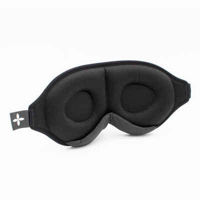 shapevital.de Schlafmaske Schlafmaske Deluxe mit angenehmer Augenpolsterung schwarz, individuell verstellbar und lichtdicht