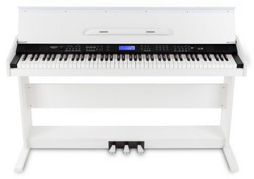 FunKey Digitalpiano DP-88 II E-Piano mit 88 anschlagsdynamische Tasten, (Economy-Set, 4 tlg., inkl. Keyboardbank, Kopfhörer und Klavierschule), umfangreiche Begleitautomatik und Keyboard Chord Akkordbegleitung
