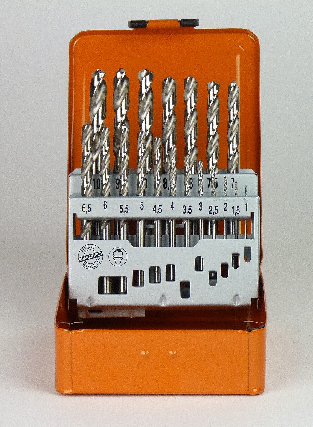 PROJAHN Bohrersatz Bohrer-Metall-Kassette HSS-G geschliffen - 19-teilig - 1-10/0,5mm, (19-tlg)