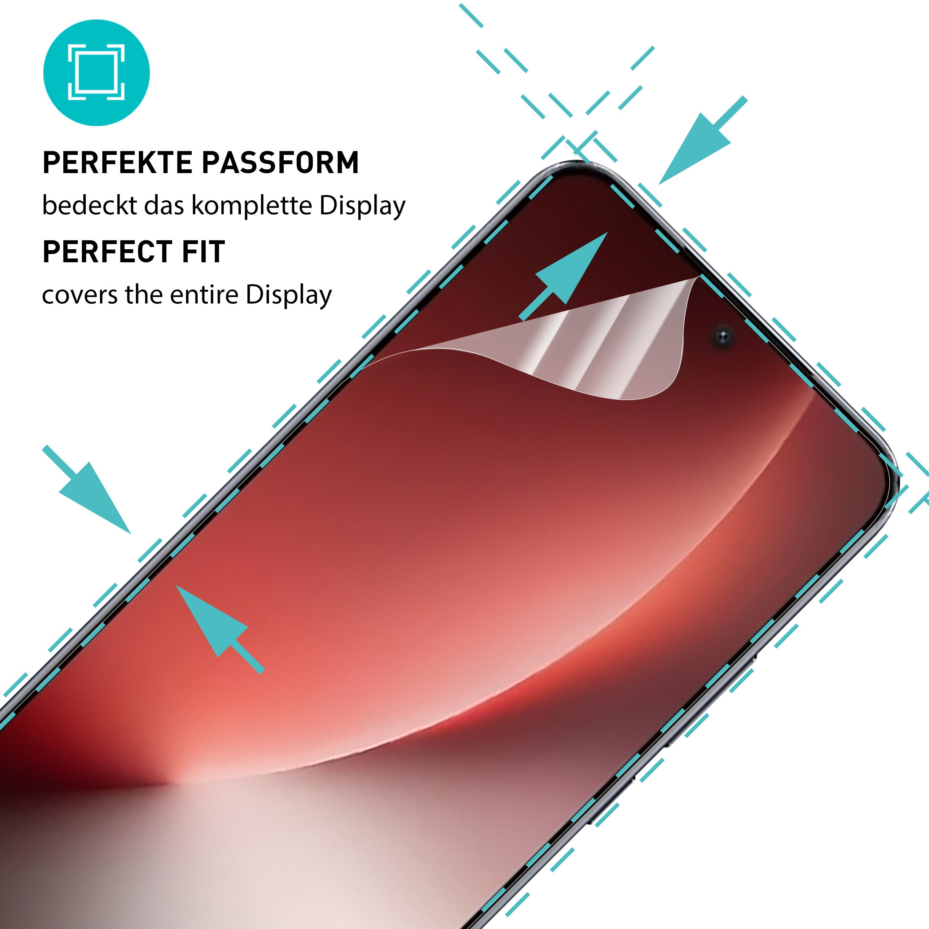 smartect Displayschutzfolie 2X TPU Schutzfolie Klar für Honor Magic 8 Lite für Honor Magic 8 Lite, Set, 2 Stück, Ultra-klar, Kratzfest, Blasenfrei, Oleophob, Fi – Bild 2 von 5