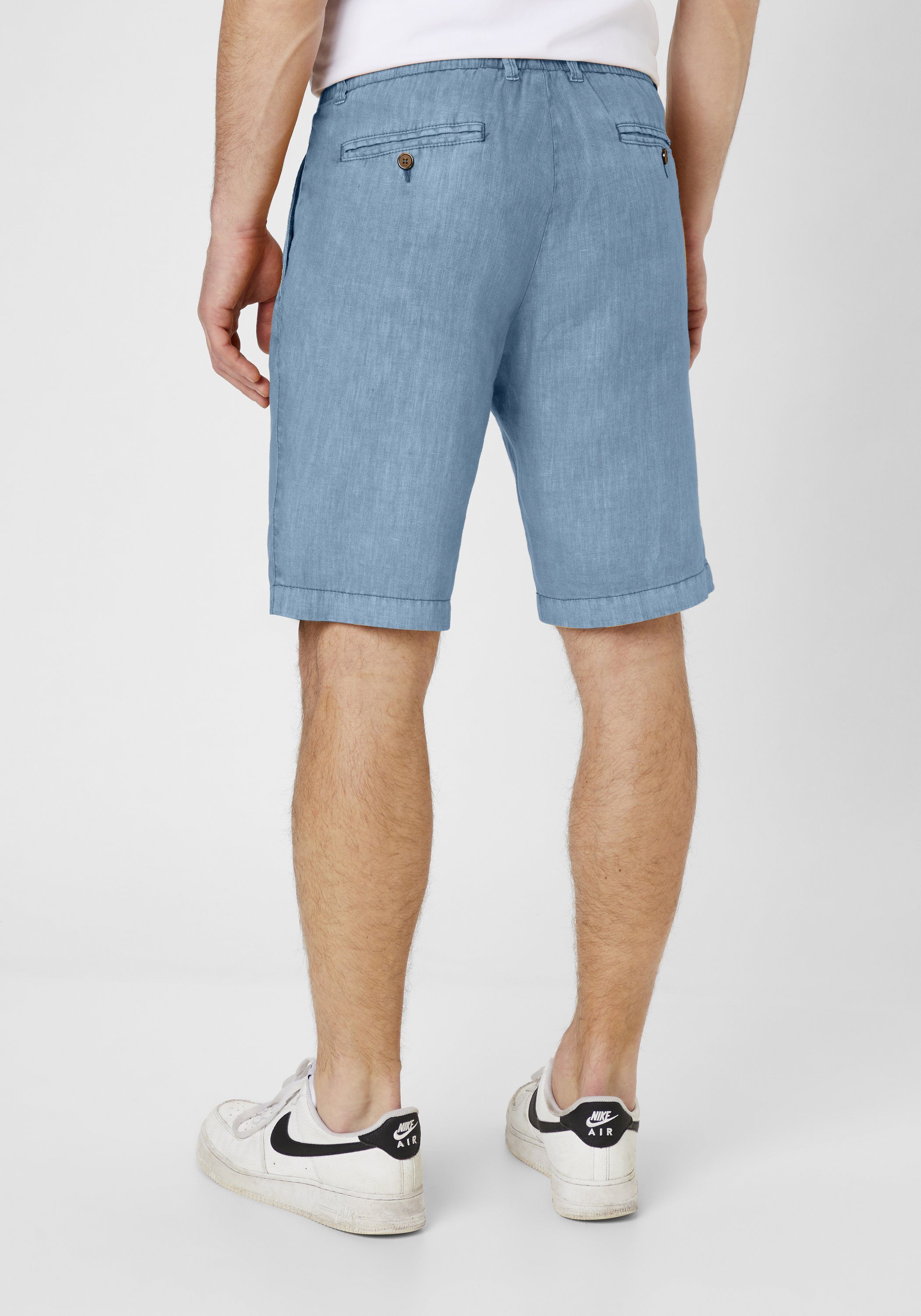 2 S4 Modern MAUI Leinen panoramic Jackets Leichte blue Fit Bermudas Shorts aus