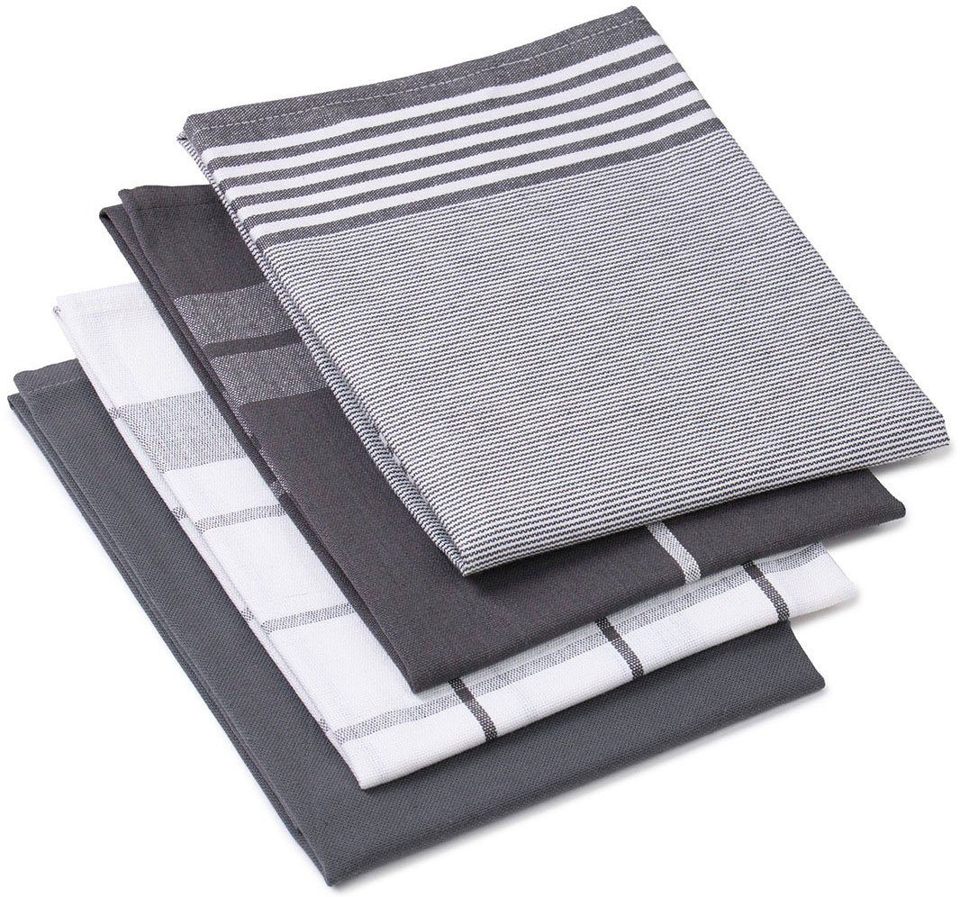 Gözze Geschirrtuch Geschirrtücher, Des. 60057, (Set, 4-tlg), kariert, gestr günstig online kaufen