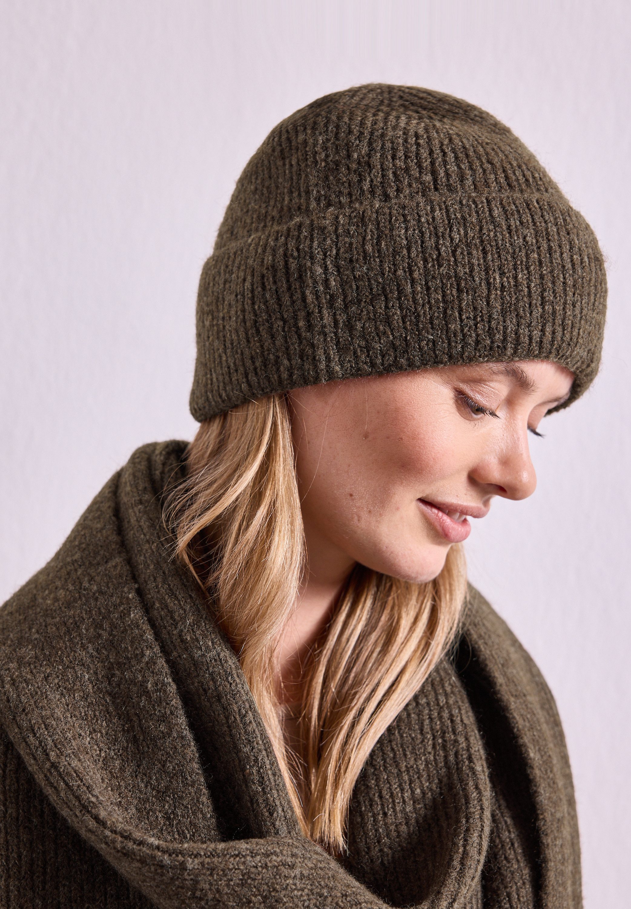 STREET ONE Strickmütze aus softem Materialmix