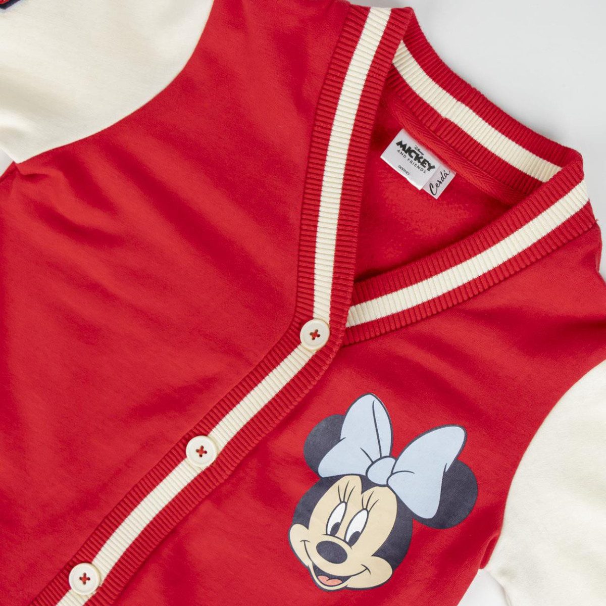 Cerda Collegejacke Disney Minnie Mouse Baseballjacke – Kinderjacke aus 100 % Baumwolle