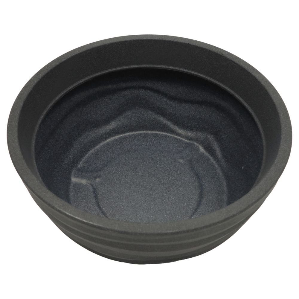 Heimwerkercenter Pflanzschale MePla Pflanzschale Carrara ø38 cm, Anthrazit, frostfester Kunstoff
