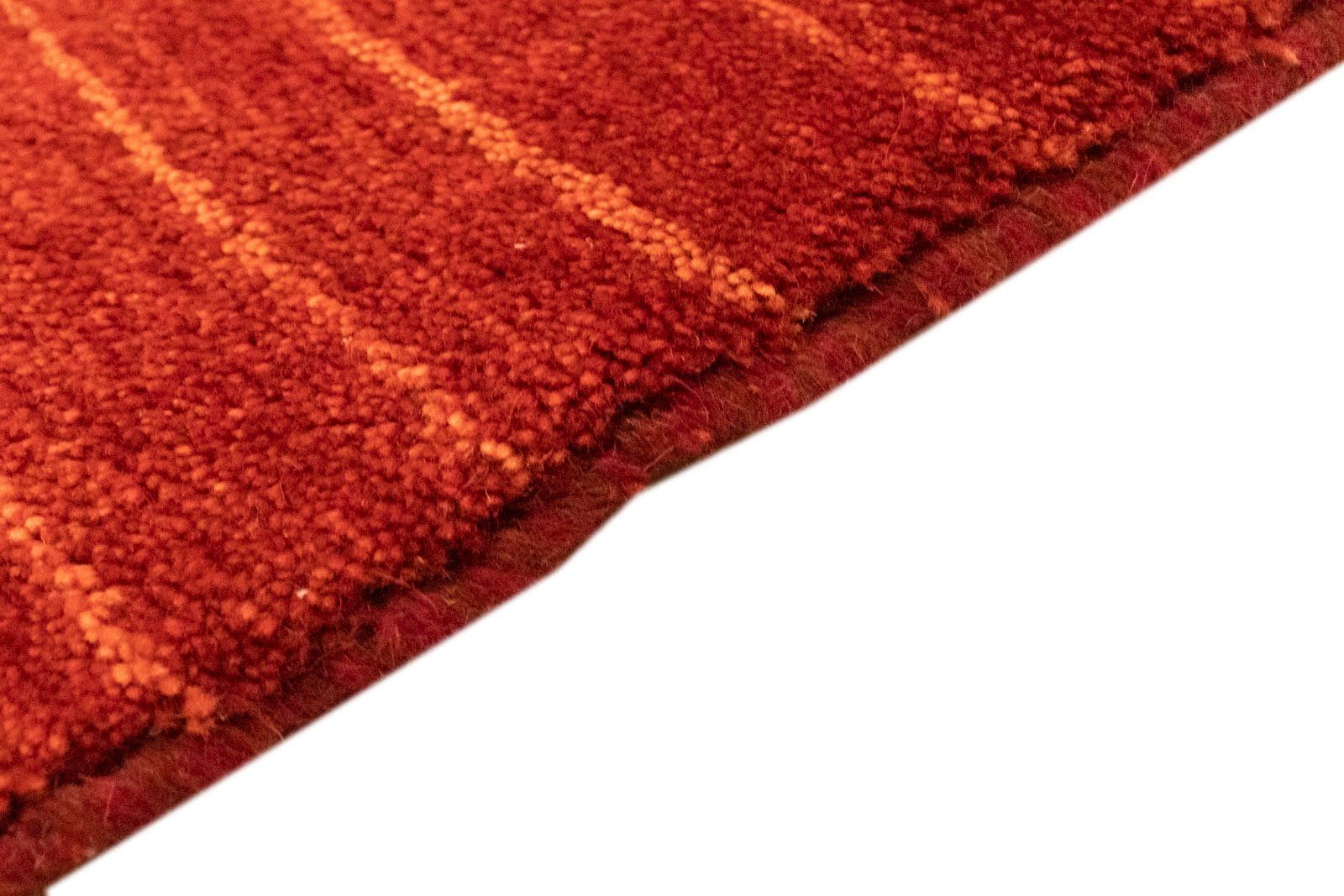 Wollteppich Gabbeh Höhe: Teppich 18 rot, morgenland, handgeknüpft handgeknüpft mm, rechteckig