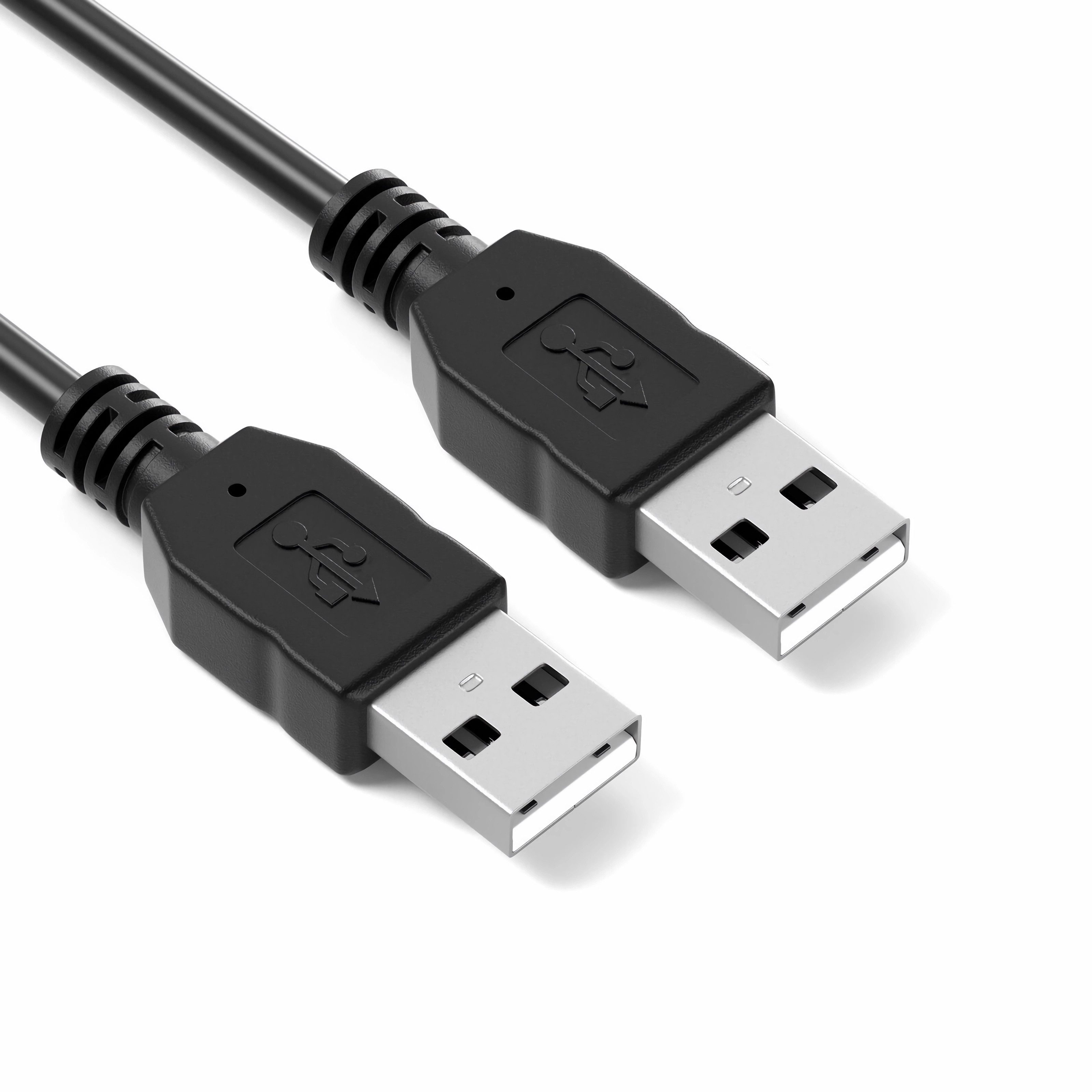 Bolwins G32 USB 2.0 Kabel Adapter Datenkabel USB A auf USB A Verbindungskabel USB-Kabel, USB Typ A Stecker, USB Typ A Stecker (50 cm), robuste Metallstecker, langlebiges Highspeed-Datenkabel
