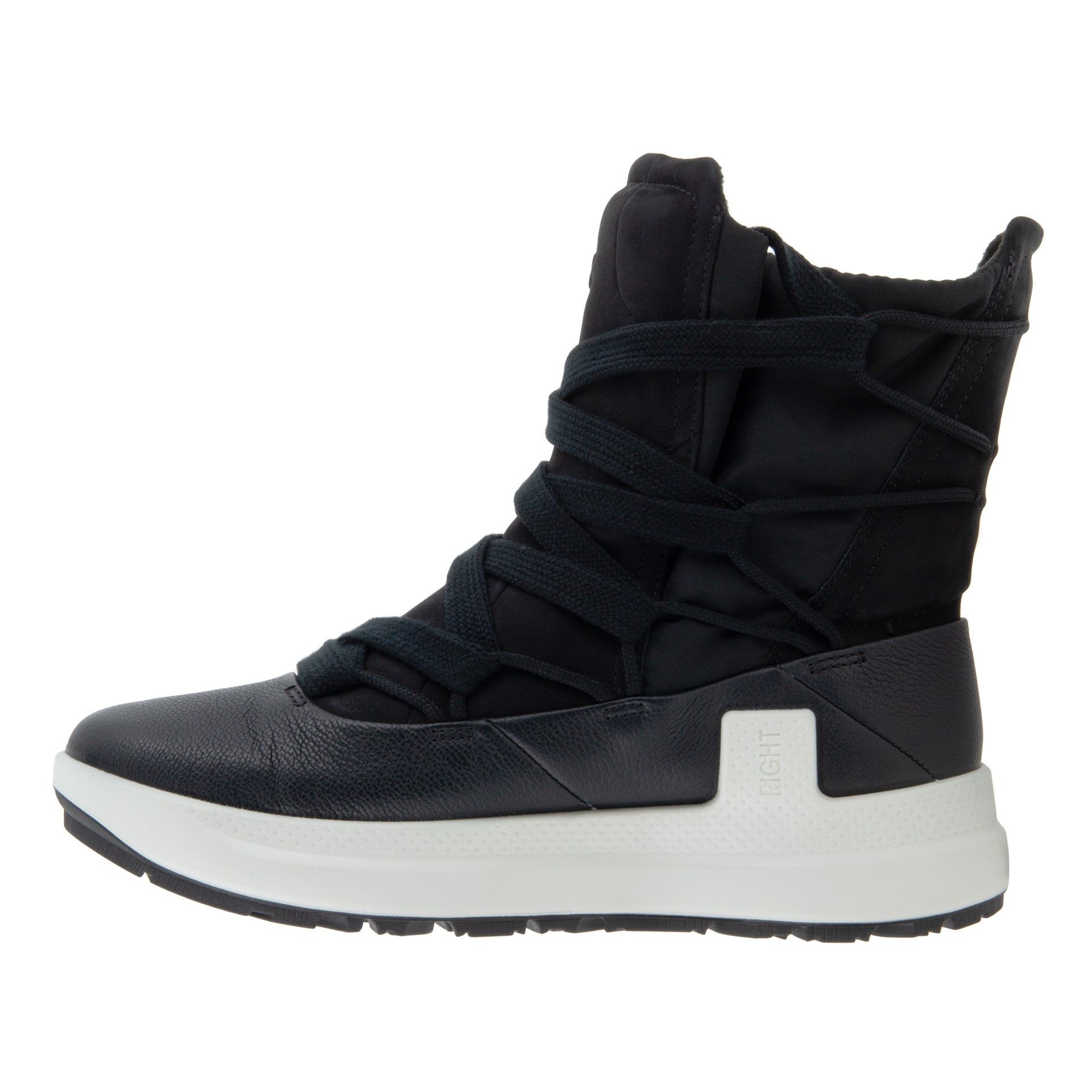 Ecco Solice Mid GTX PL (Yak-Nubukleder, wasserdicht) schwarz Damen Winterstiefel