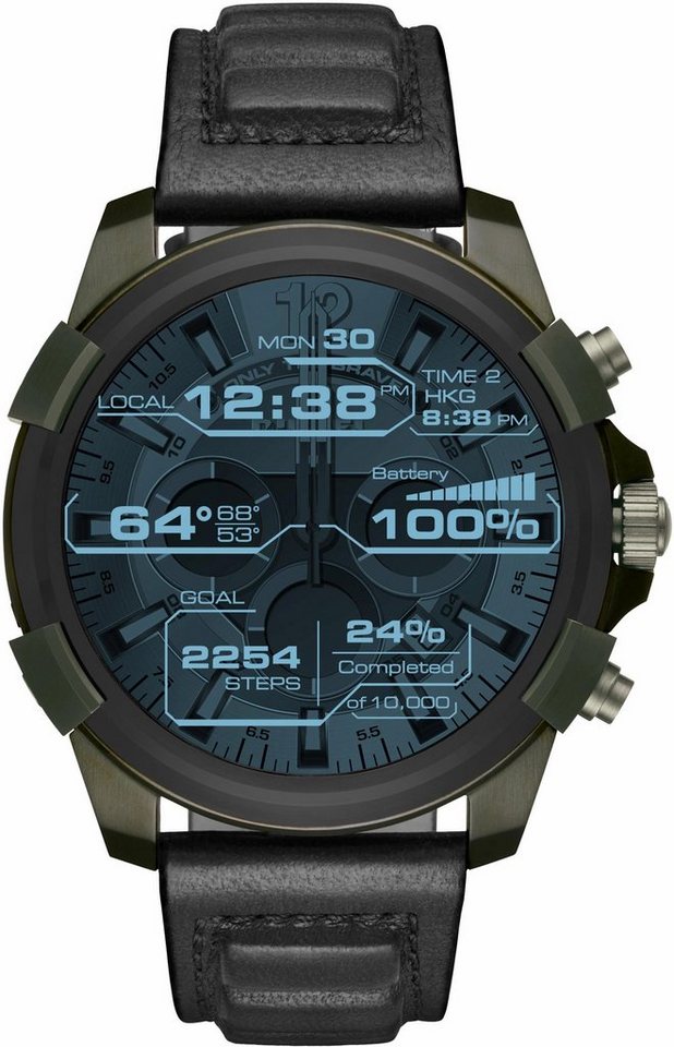 DIESEL ON FULL GUARD, DZT2003 Smartwatch (Android Wear, mit individuell einstellbarem