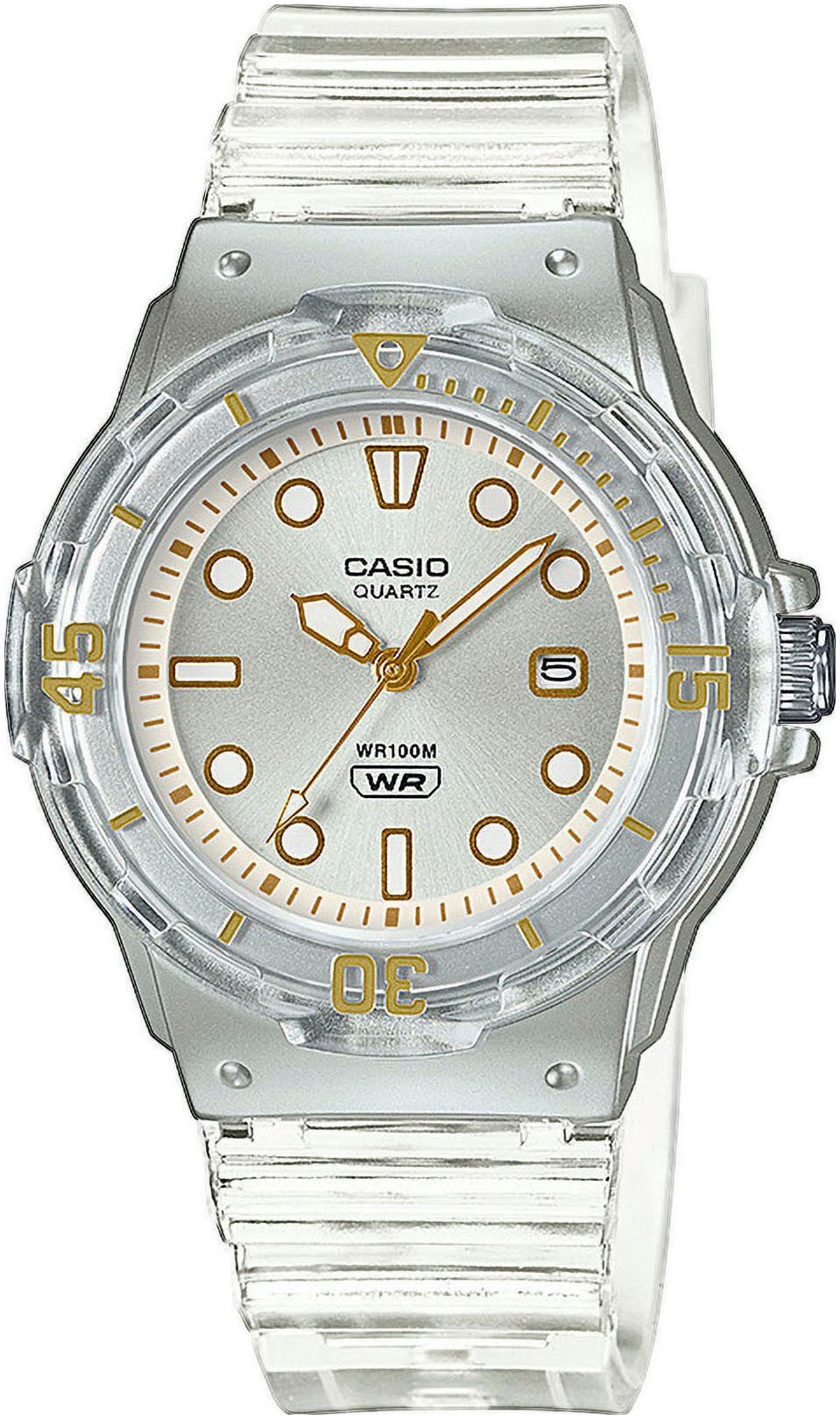 Casio Collection Quarzuhr, Armbanduhr, Mädchen, bis 10 bar wasserdicht, Leuchtzeiger