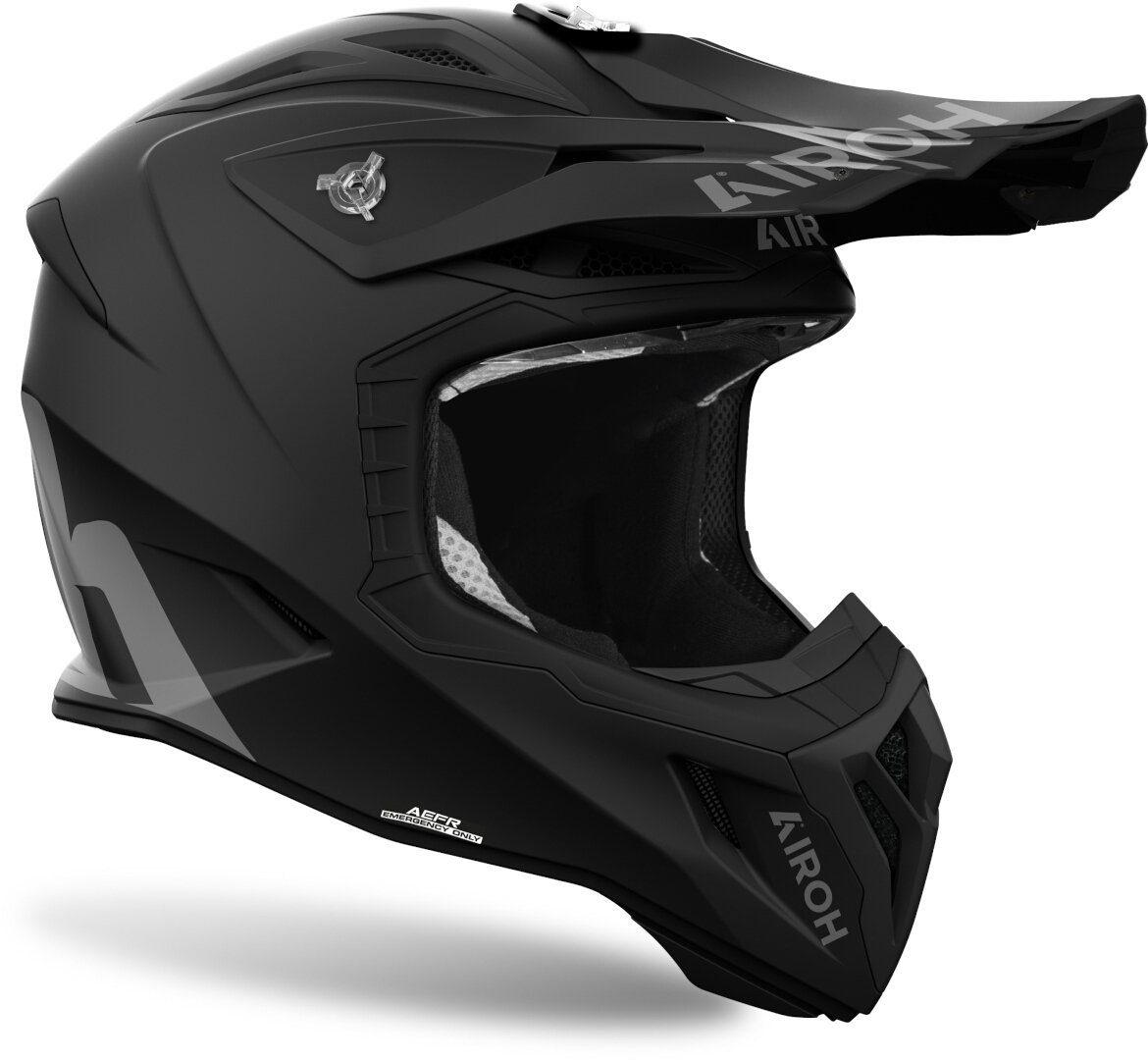 Airoh Motocrosshelm Aviator Ace 2 Solid Motocross Helm, Notfallsystem-Polsterung (EQRS)