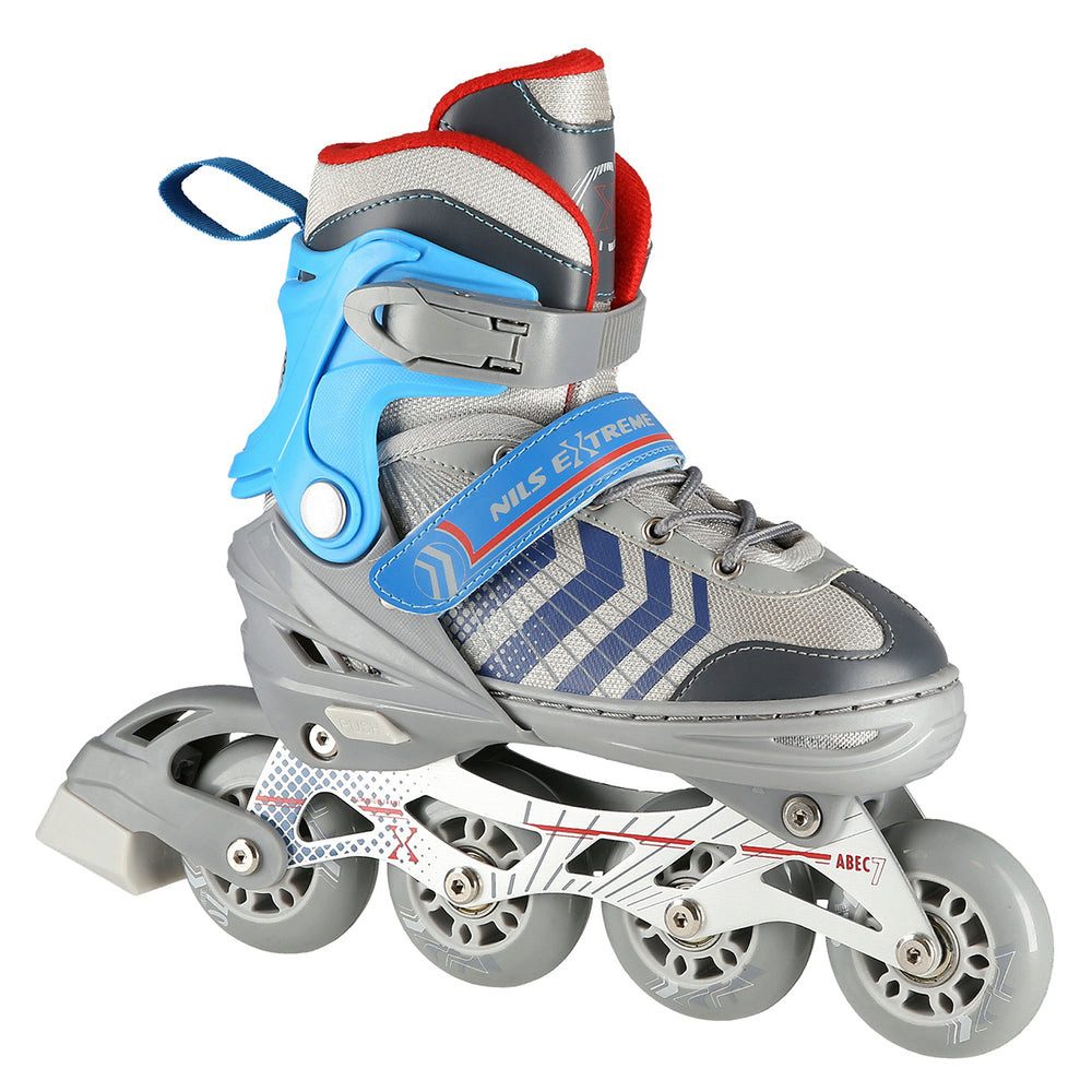 NILS EXTREME Inlineskates Kinderinliner Rollschuhe Schlittschuhe, (Spar-Set, 2-St., 29-33), 4-in-1, verstellbar, ABEC 7, Bremse