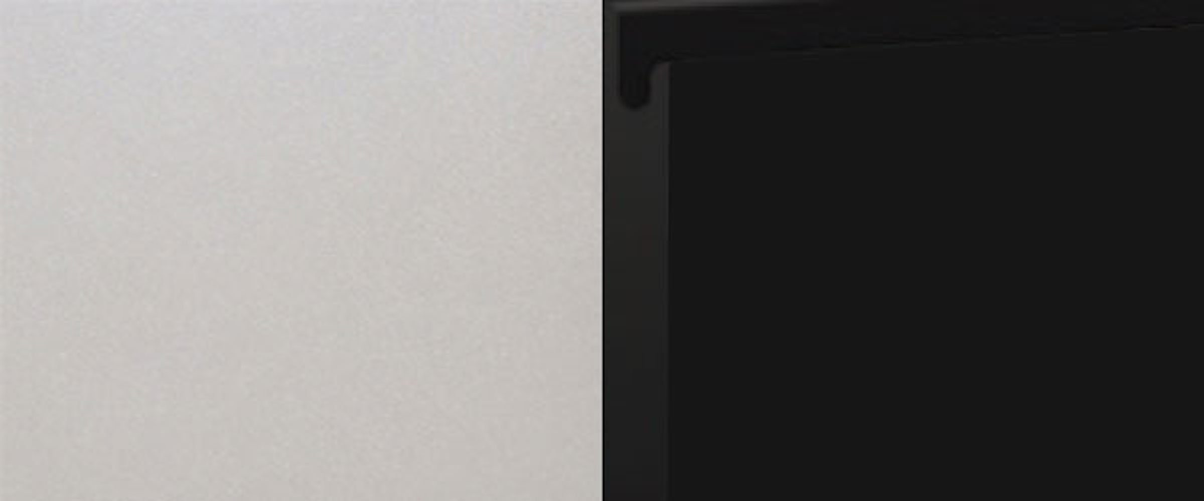 80cm grifflos 1 matt Velden Korpusfarbe super wählbar & schwarz Schublade Spülenunterschrank Front- (Vollauszug) Feldmann-Wohnen